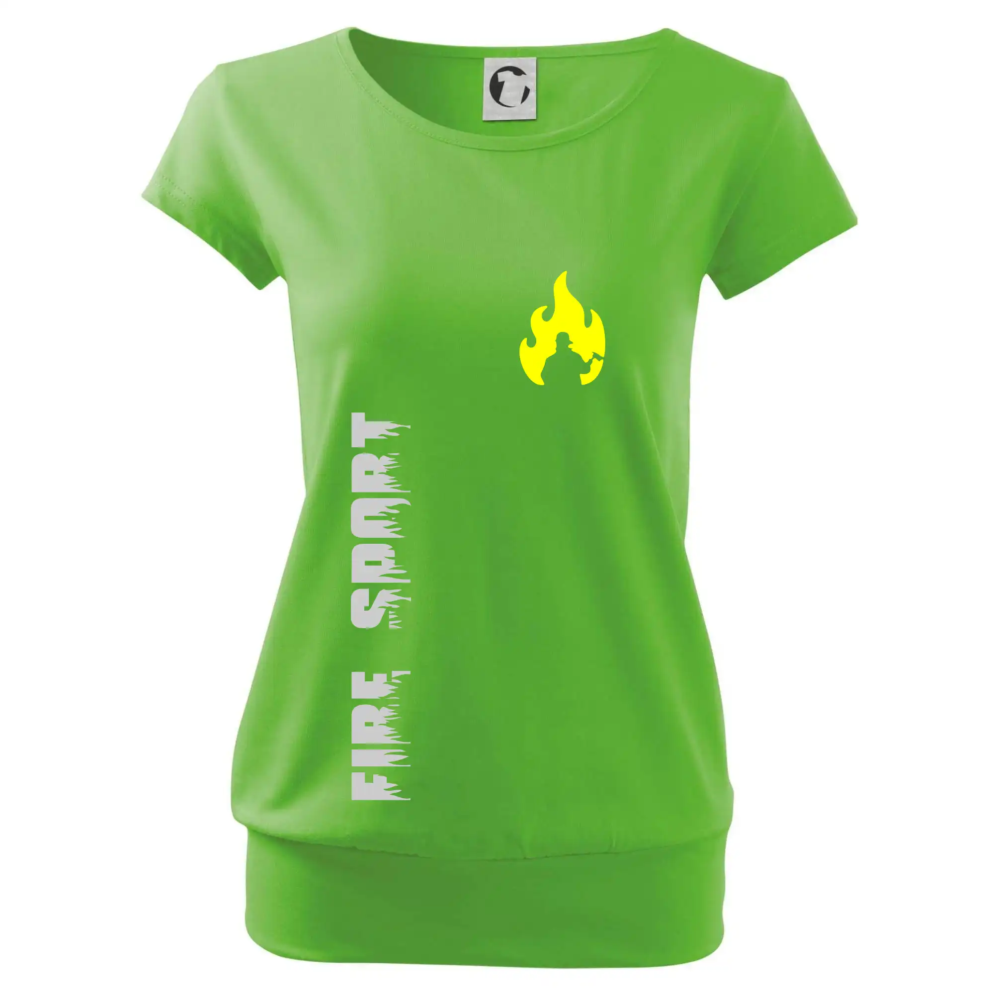 Originálne tričká pre hasičov - DHZ - Váš názov - FLUO + Reflexná potlač - Voľné tričko city