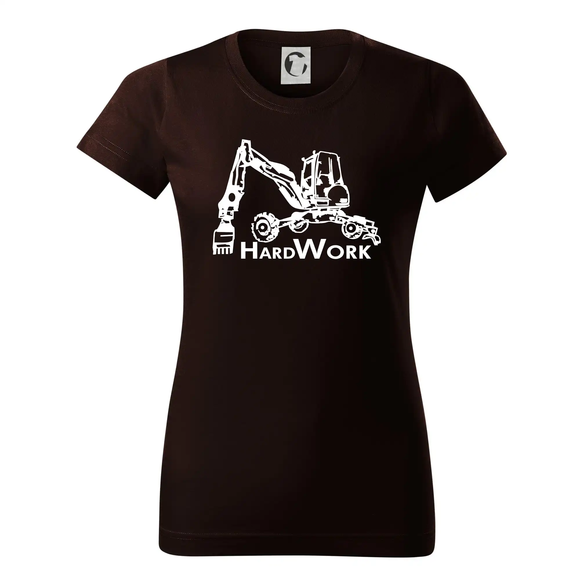 Hard Work kráčajúce rýpadlo - Dámske tričko basic - ľahko voľnejšie a dlhšie