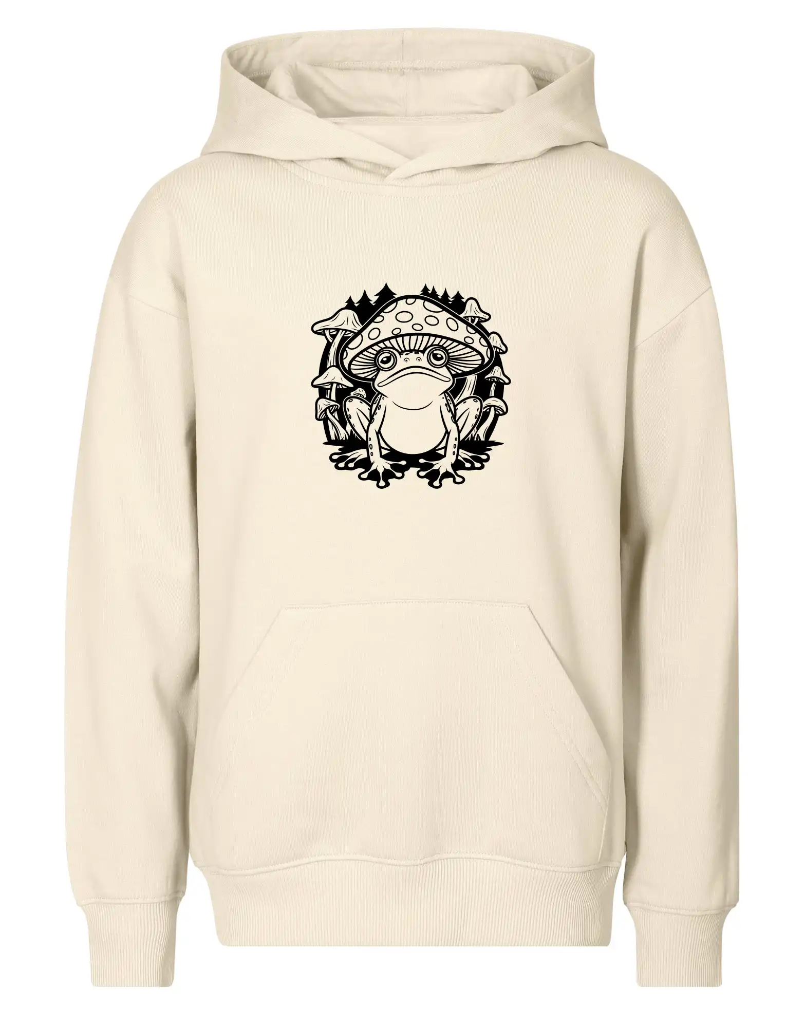 Goblincore čierna hubožaba