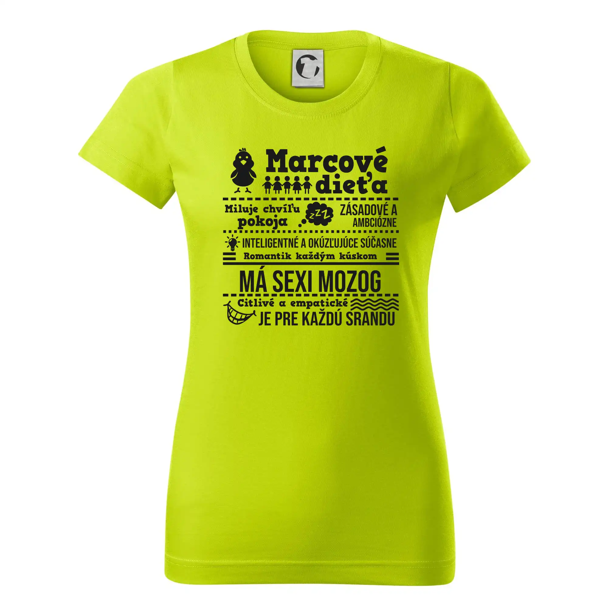 Tričká pre narodených v marci - Narodeniny Marec - Dámske tričko basic - ľahko voľnejšie a dlhšie