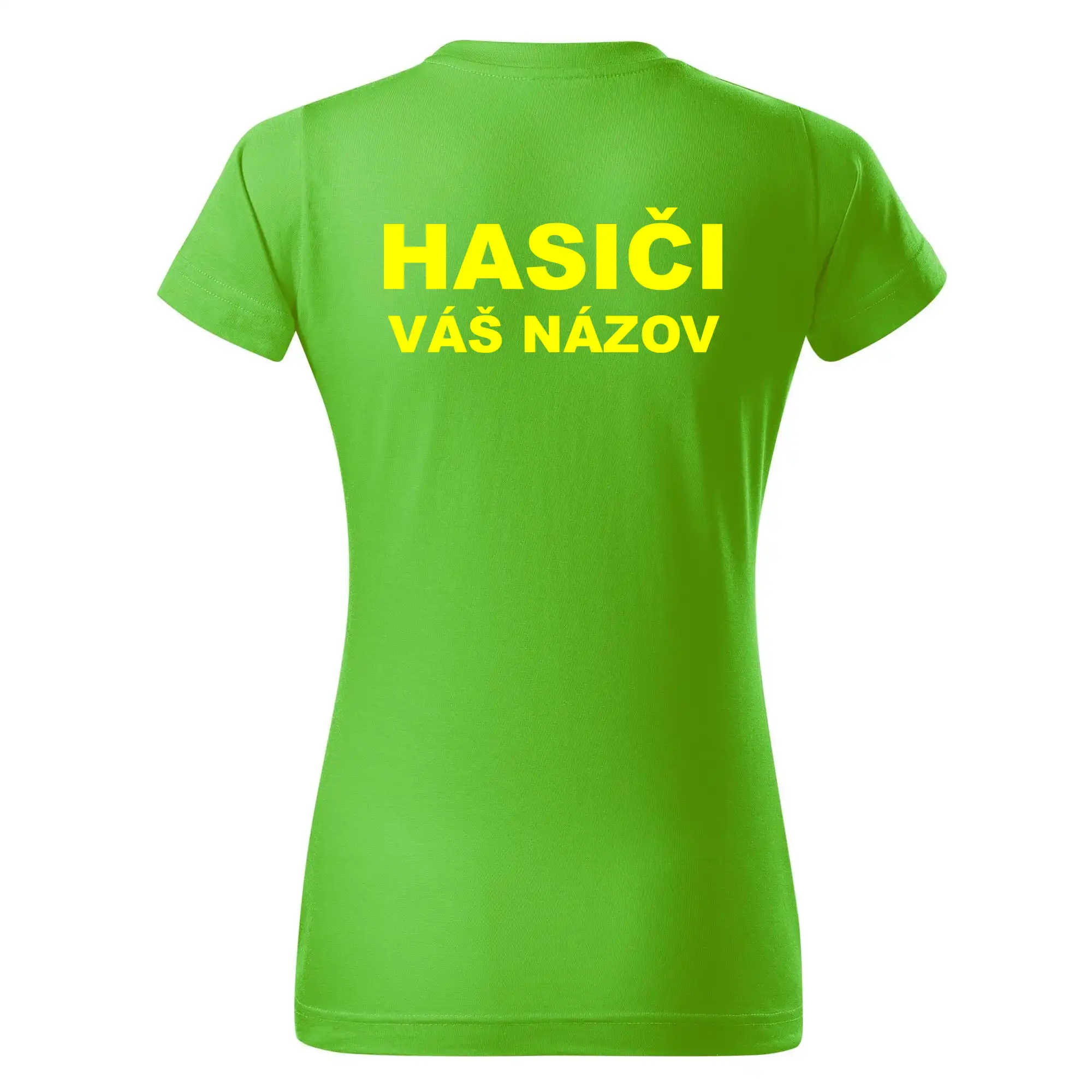 Hasiči - žltý nápis - váš názov zboru