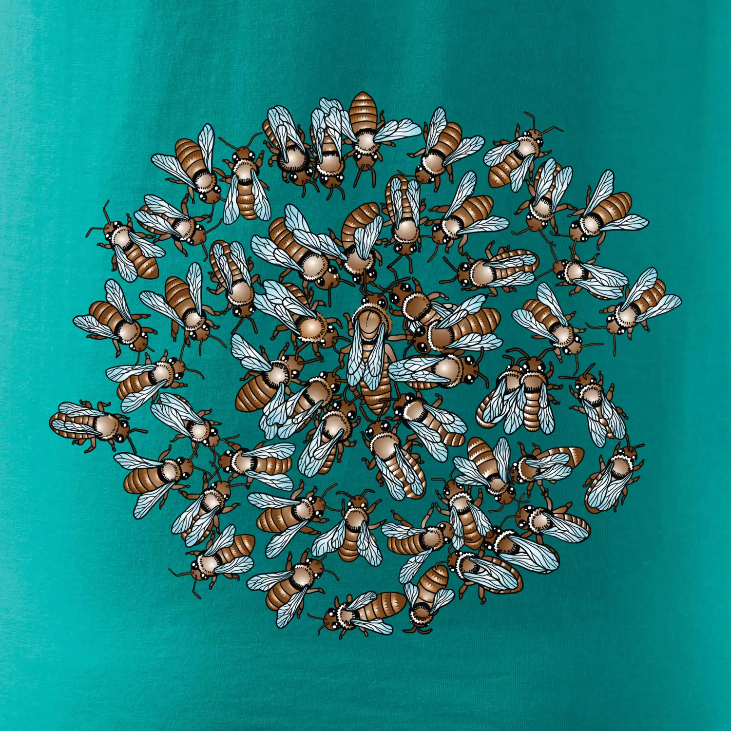 Včelí rodinka kruh (Pecka Design)
