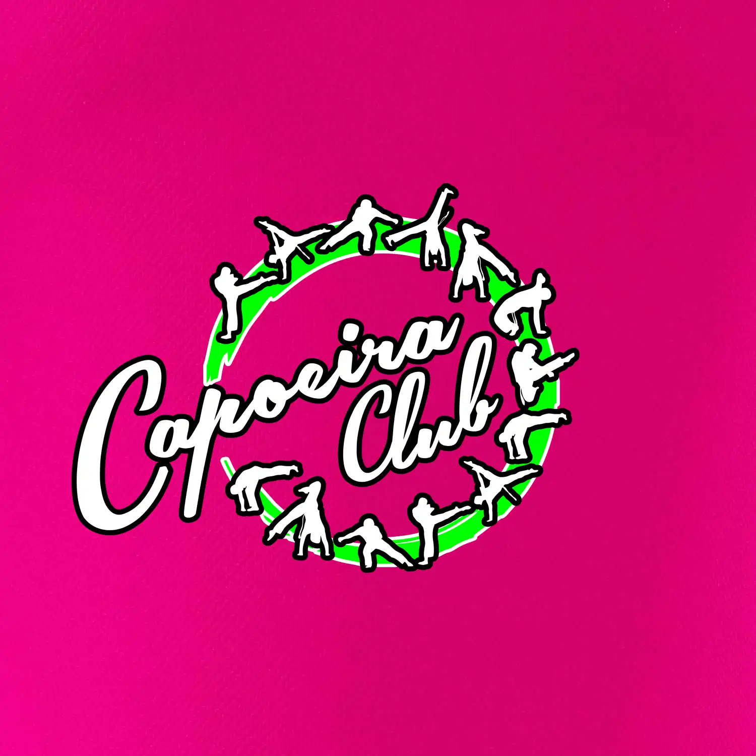 Capoeira club nápis - cviky v kruhu