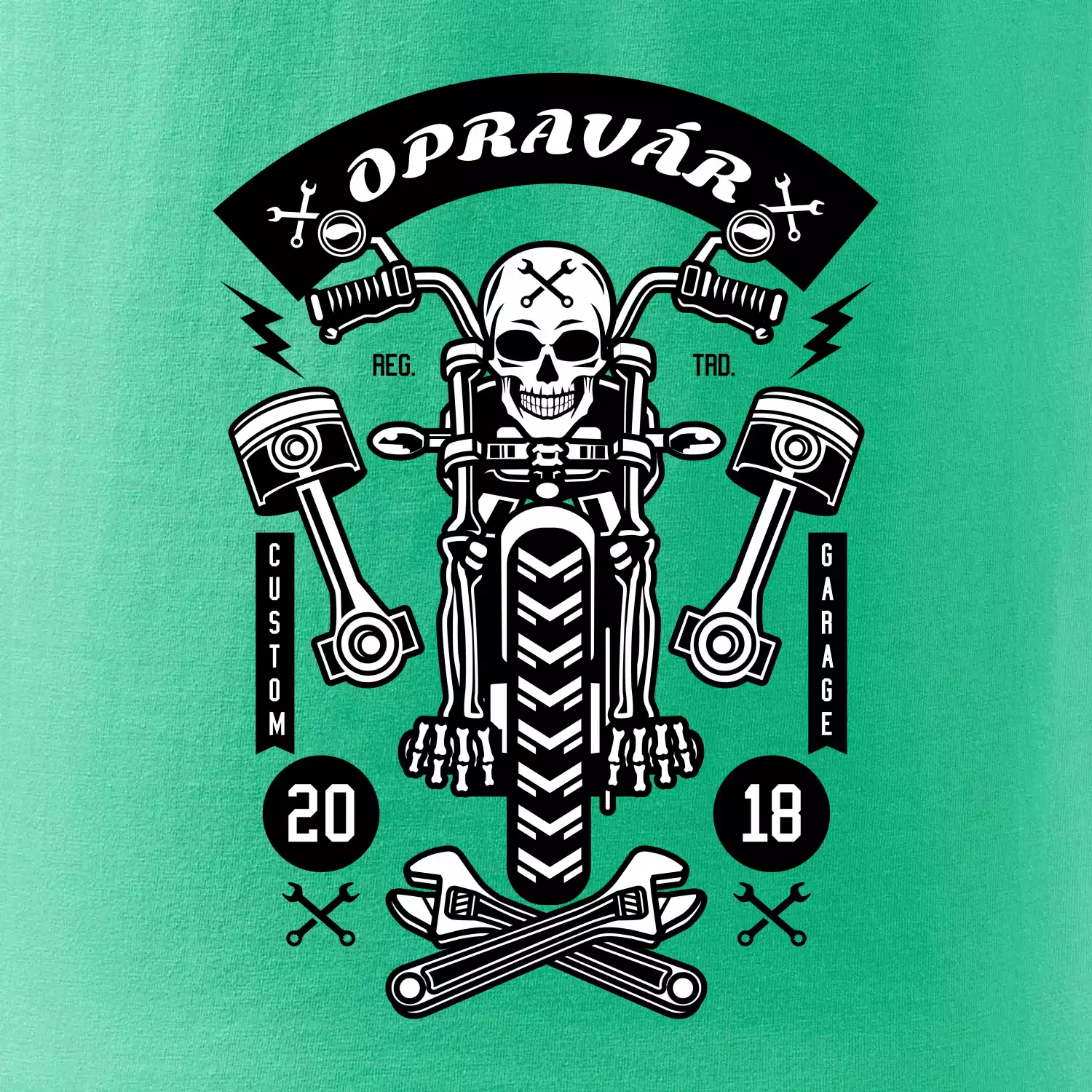 Motorkár  lebka opravár