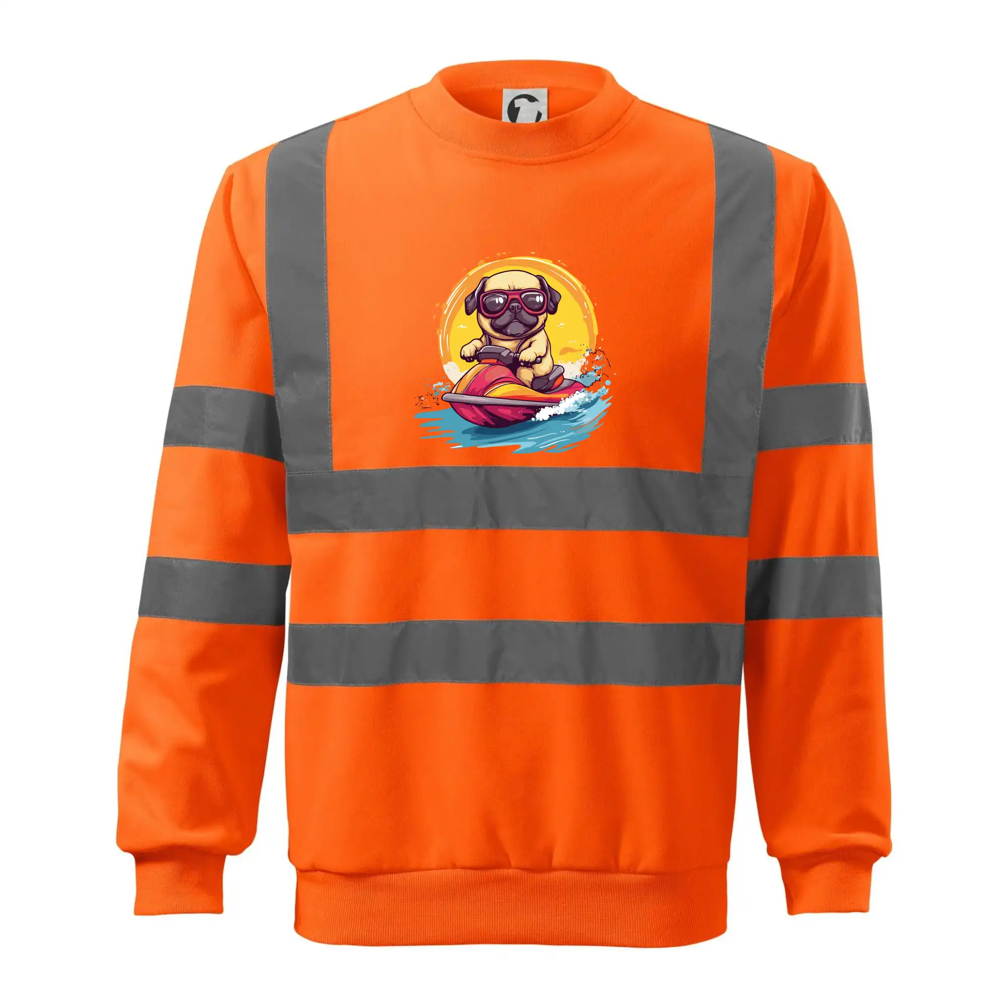 Mops na vodním skútru