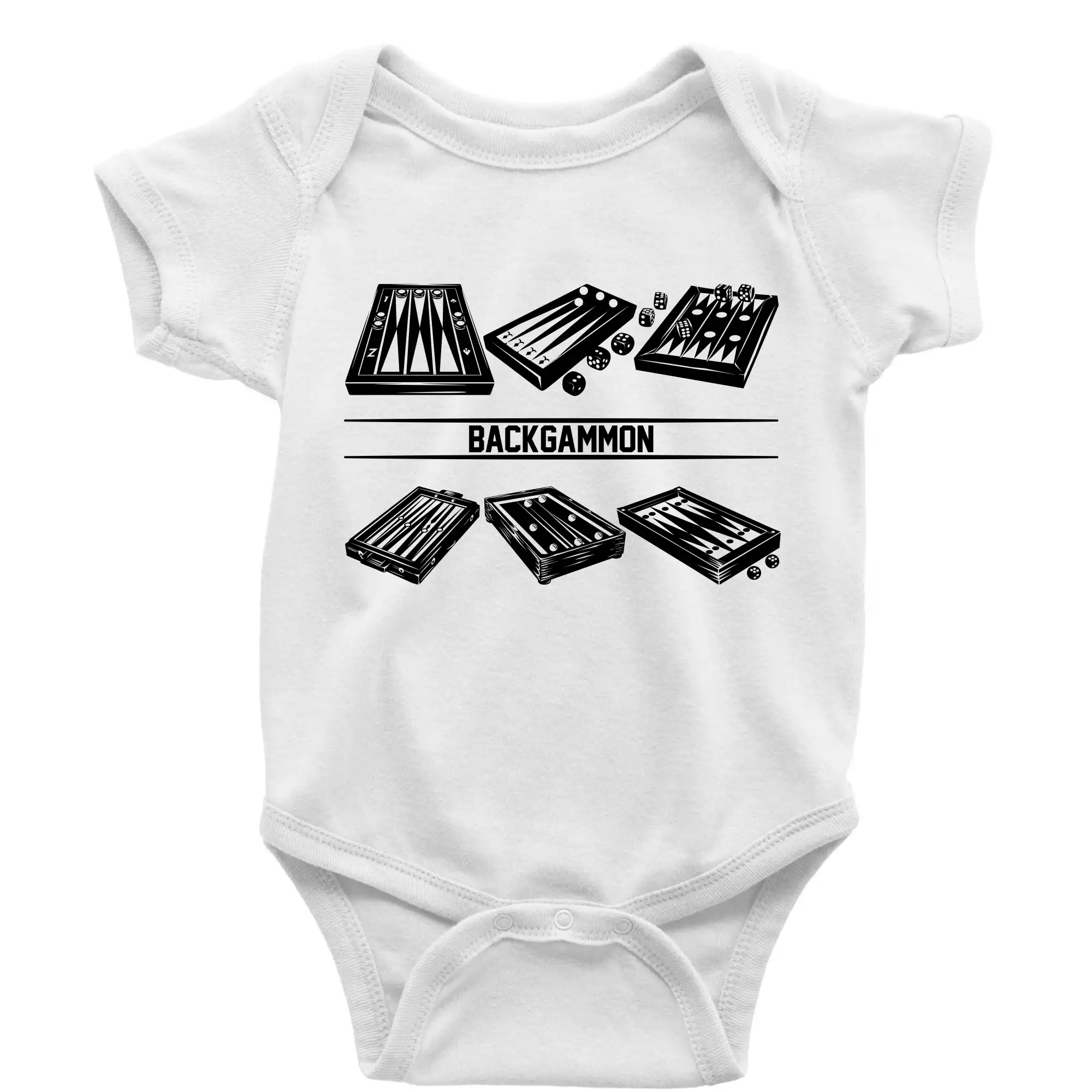 Backgammon černý set