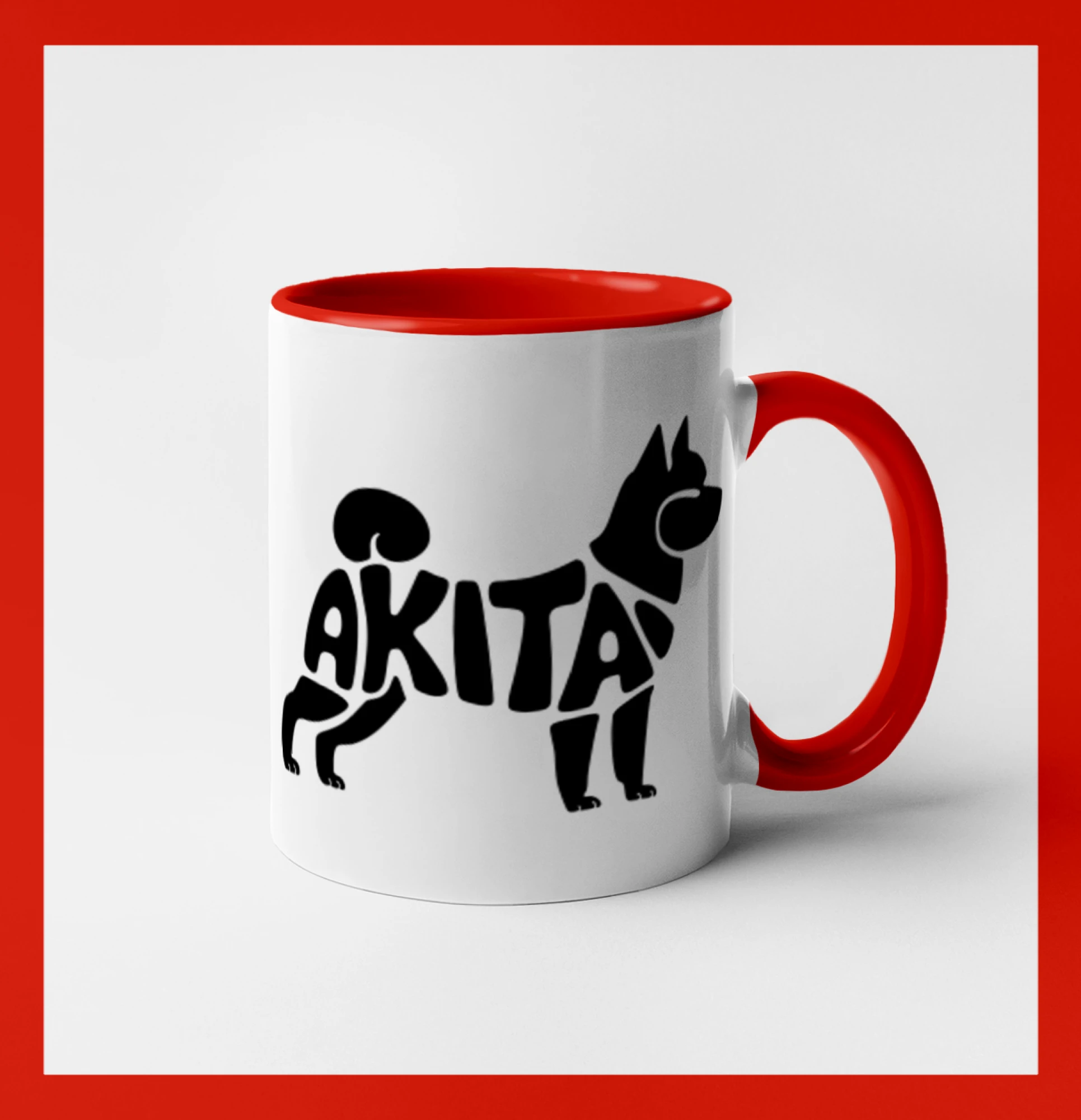 Akita Inu - Nápis v těle