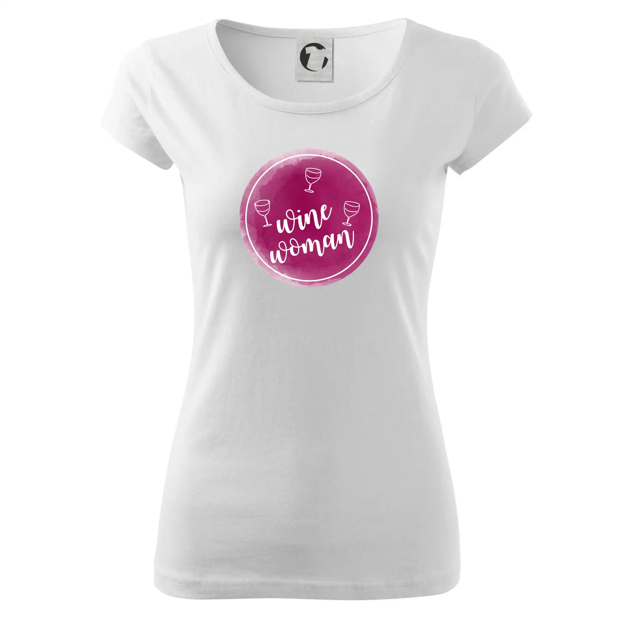 Vtipná tričká s tematikou vína - Wine woman - Dámske tričko Pure