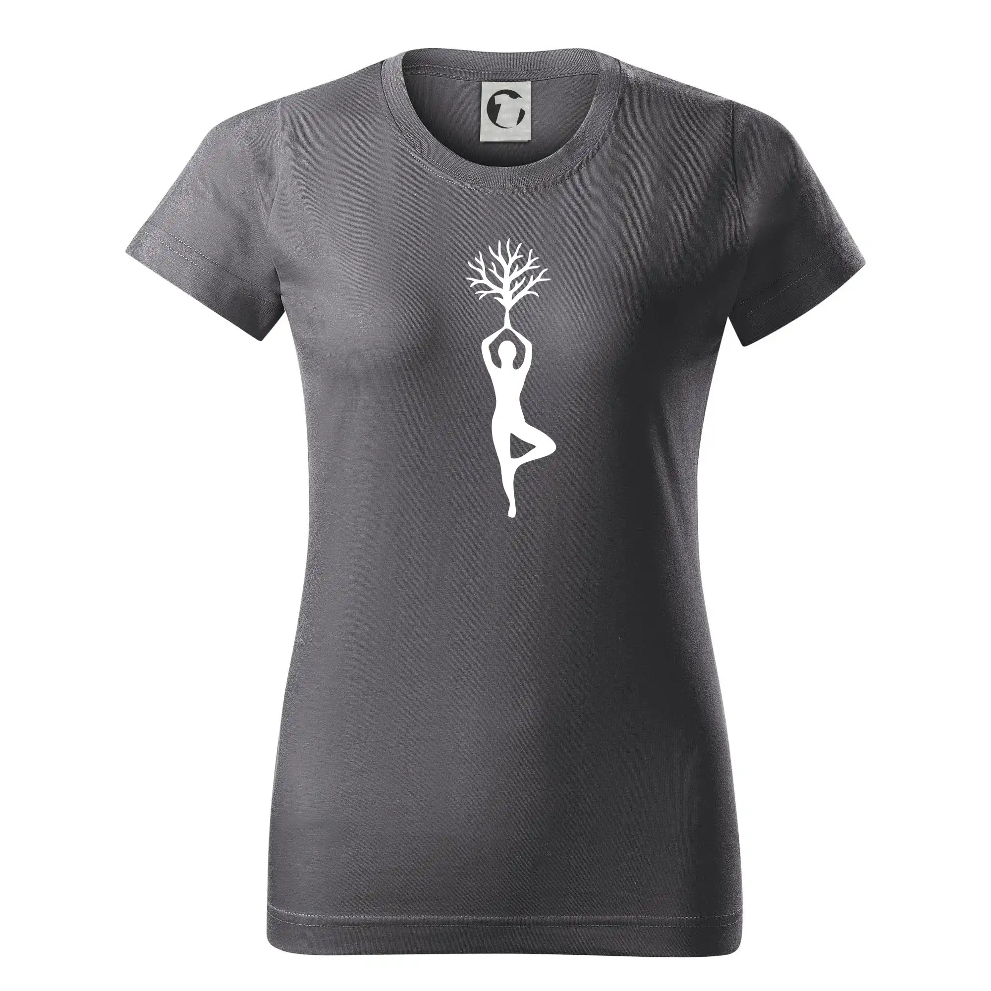 Tričká na jógu - Yoga strom - Dámske tričko basic - ľahko voľnejšie a dlhšie