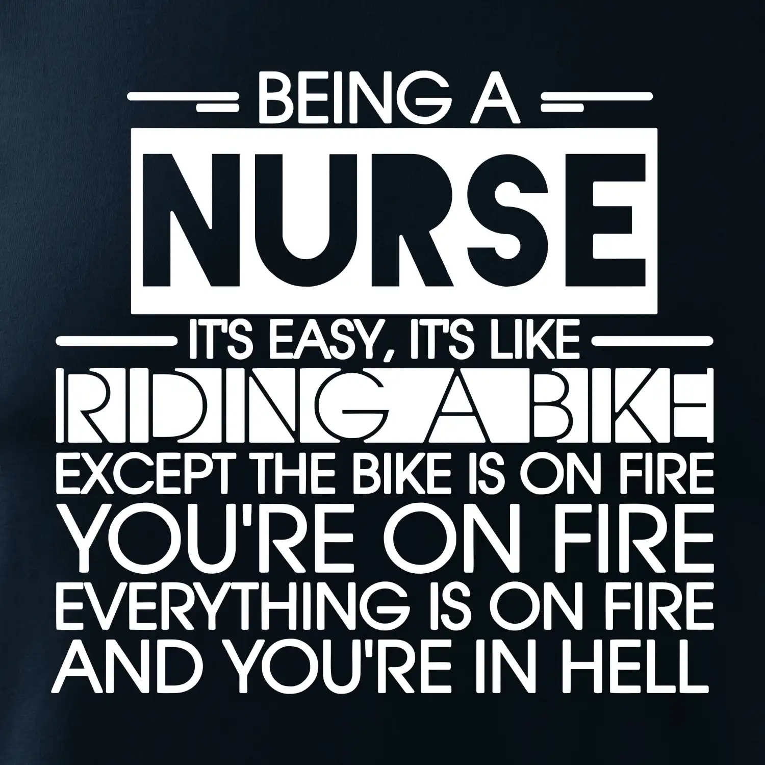 Being a nurse - bike