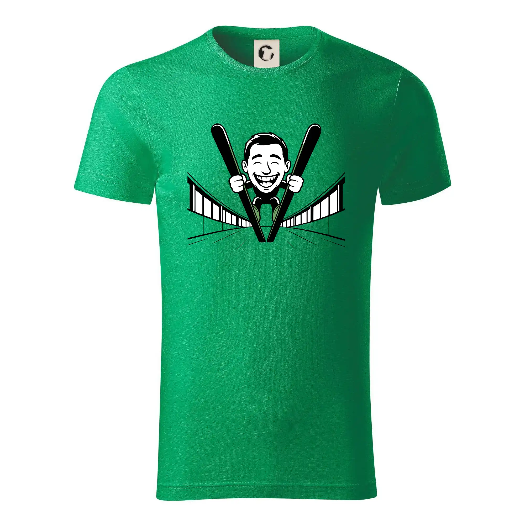 Vysmátý kreslený skokan