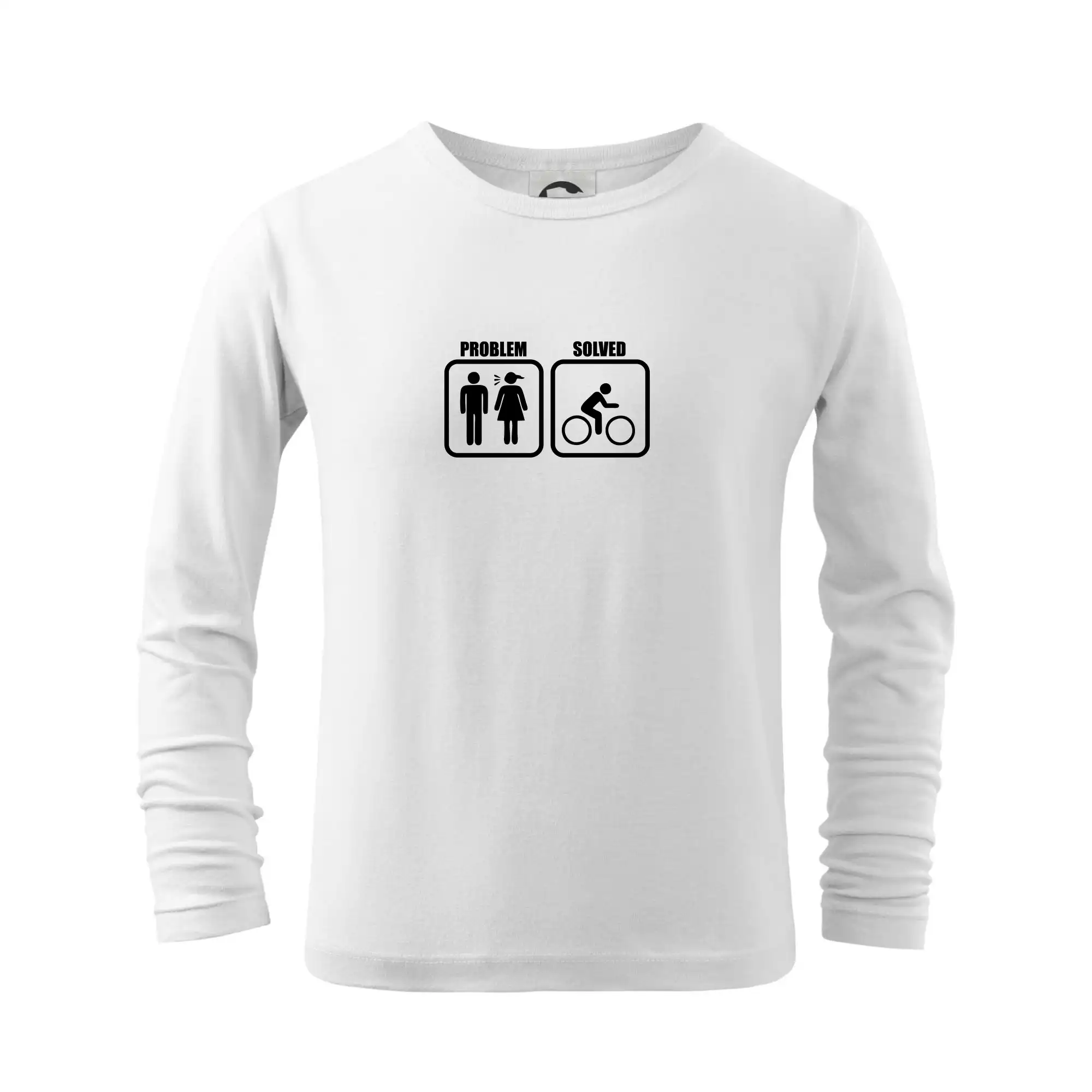 Tričká Problem Solved - Problém - Bicykel - Tričko detské Long Sleeve