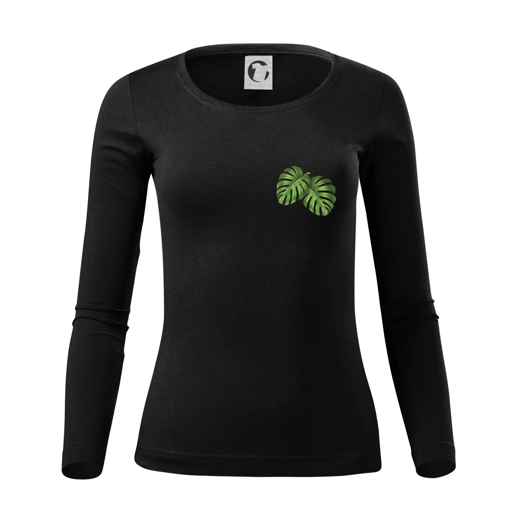 Monstera listy na prsu