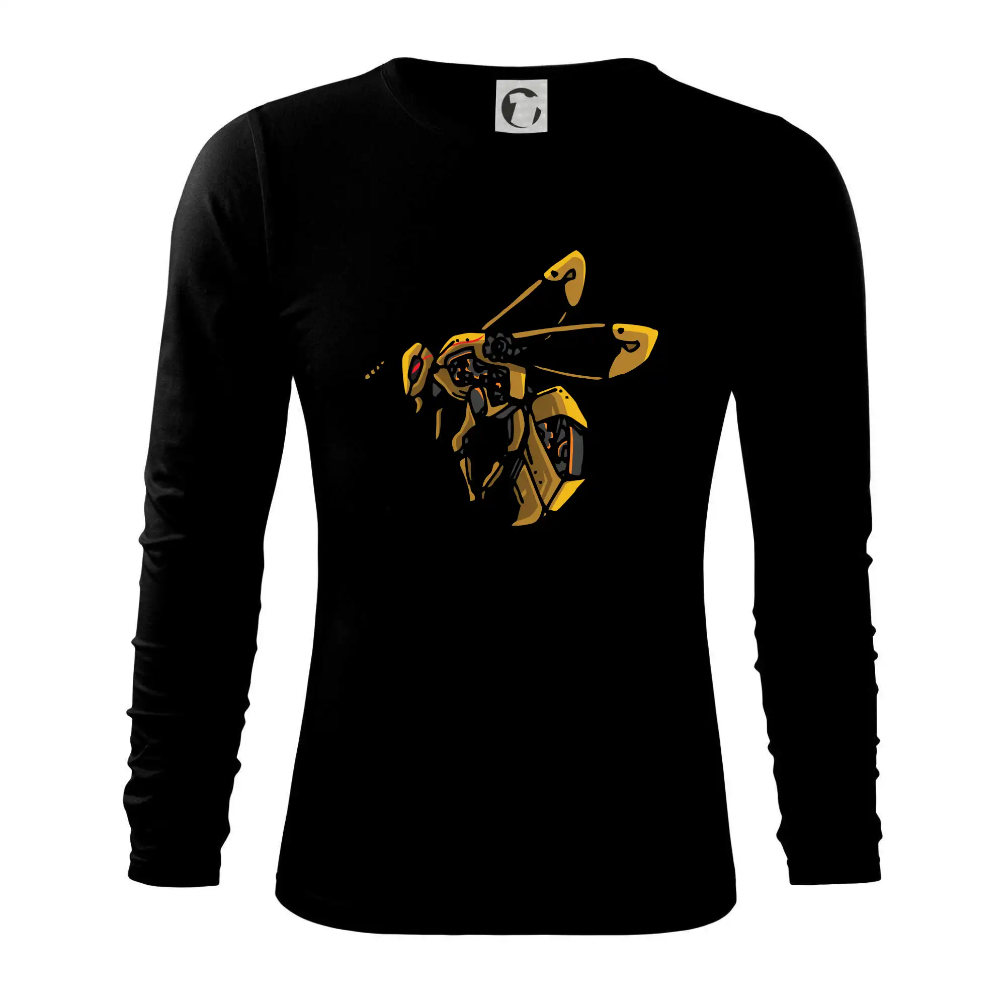 Tričká s potlačou steampunk - Steampunk osa zozadu - Tričko s dlhým rukávom FIT-T long sleeve