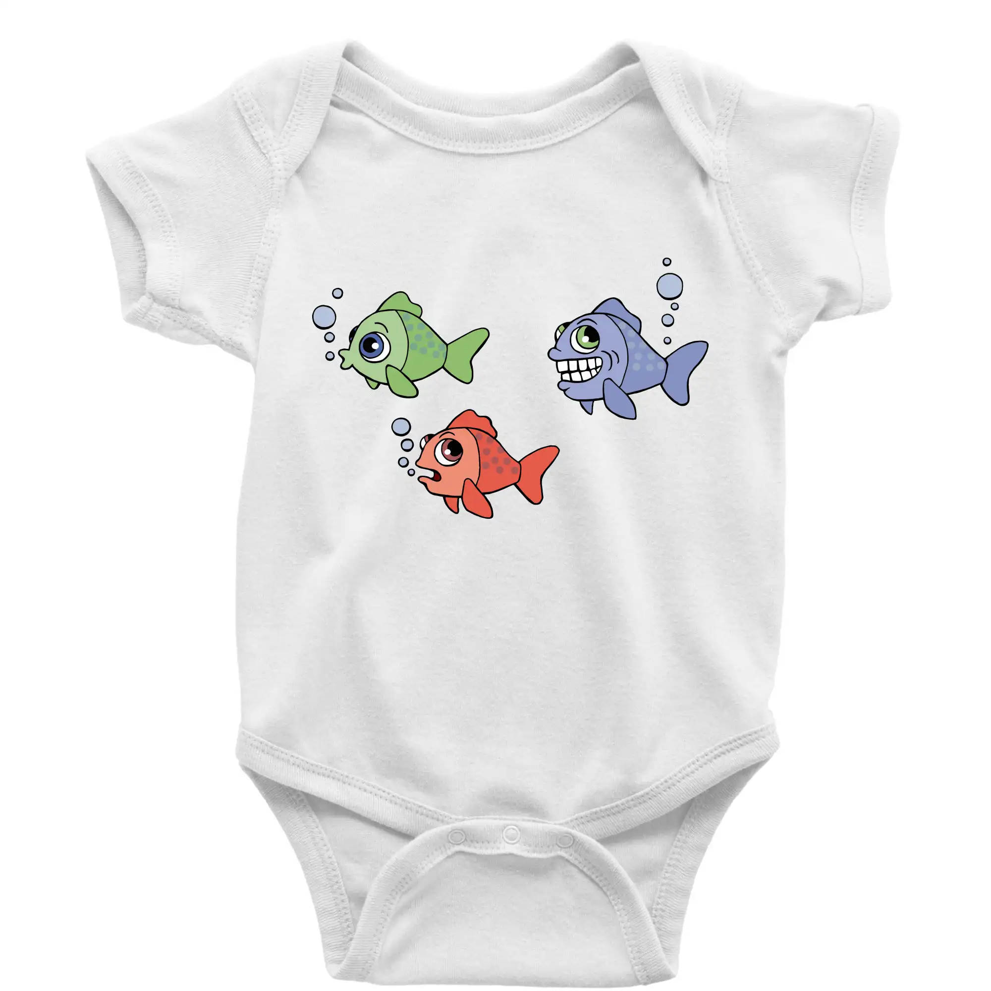 Tričká pre rybárov s potlačou - Prdiaca ryba (Hana-creative) - Body dojčenské s krátkym rukávom