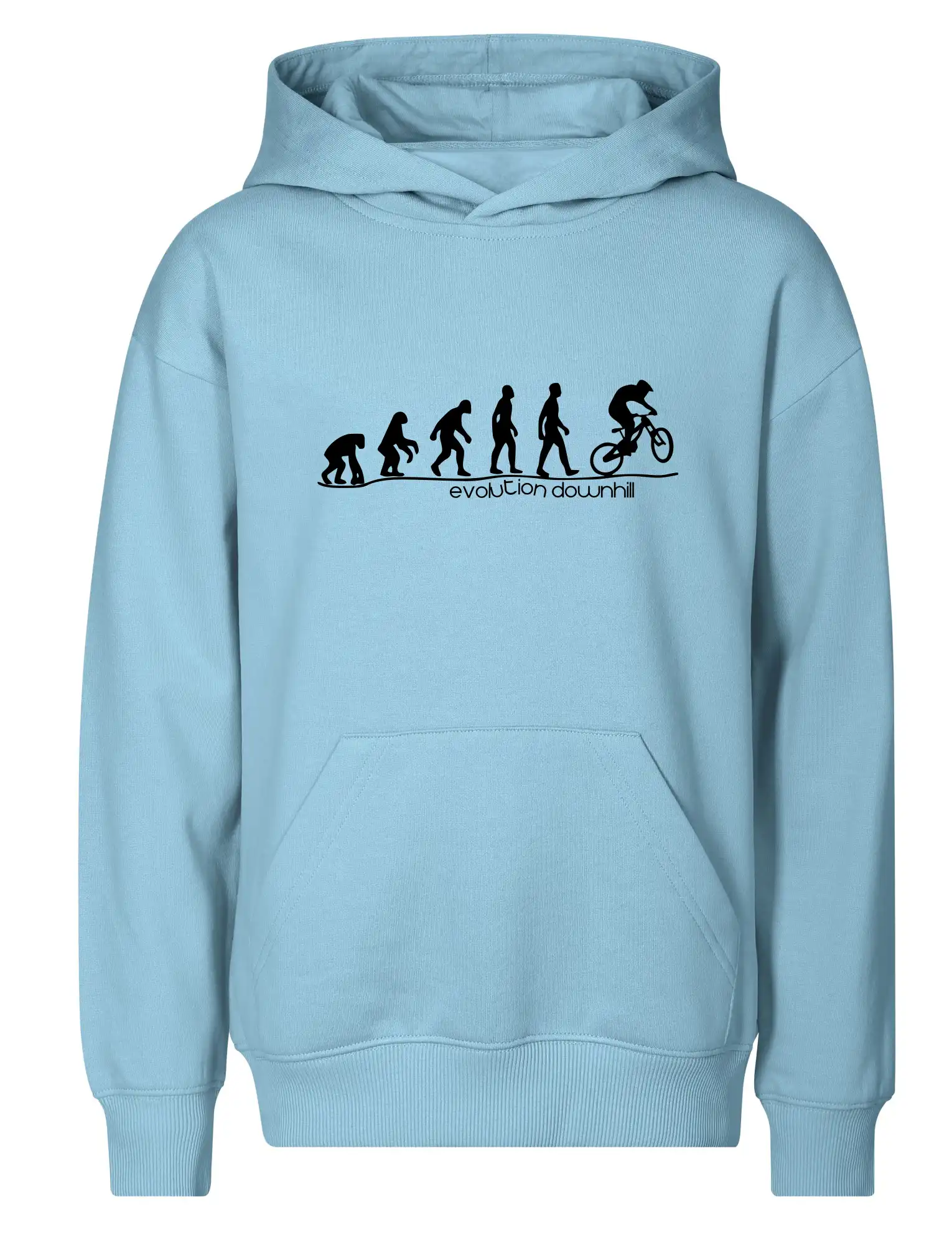 Tričká s potlačou evolúcia - Evolution Downhill - Detská mikina - Chill