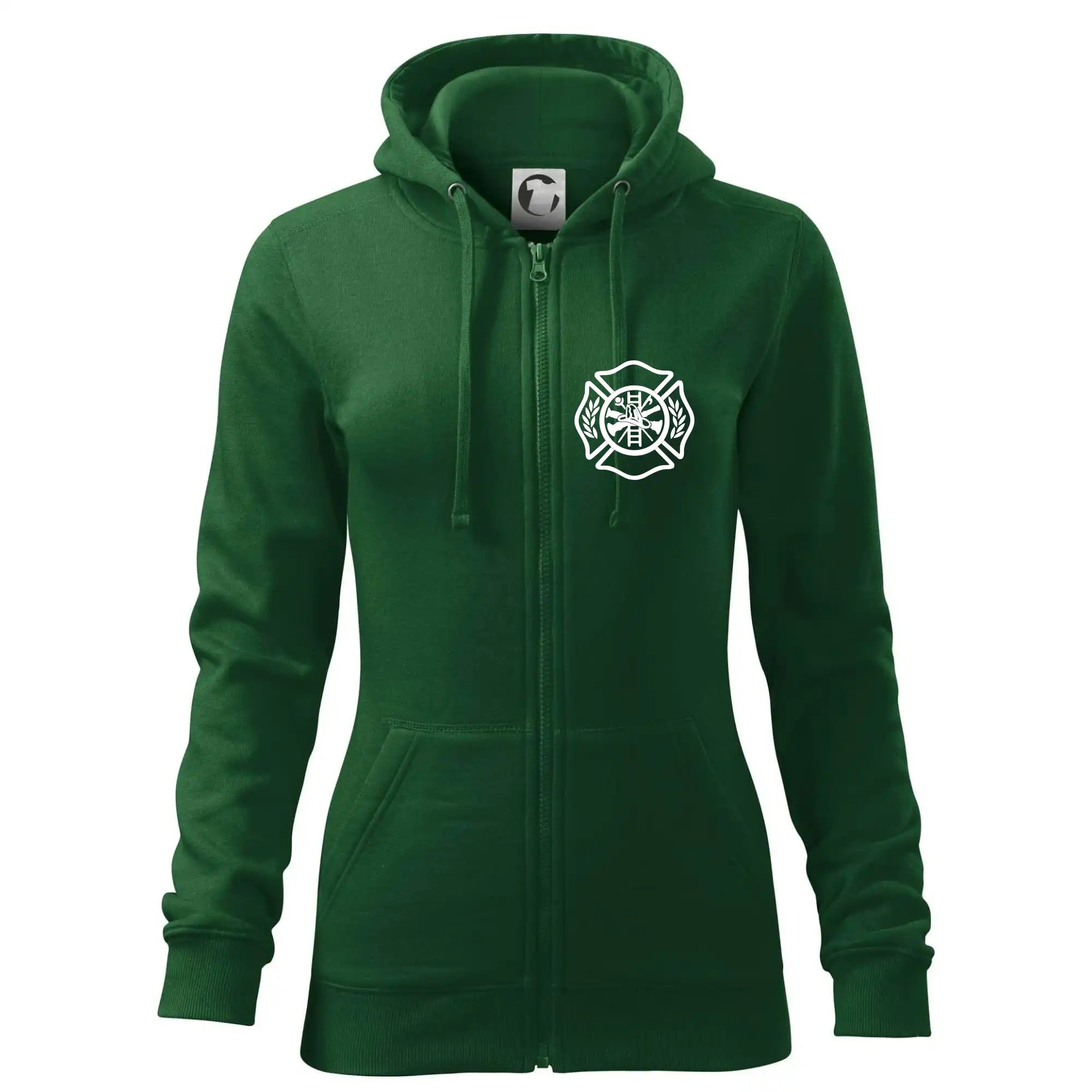 Trička Zrodenie legendy - Zrodenie legendy - pre hasičov - Mikina dámska trendy zipper s kapucňou