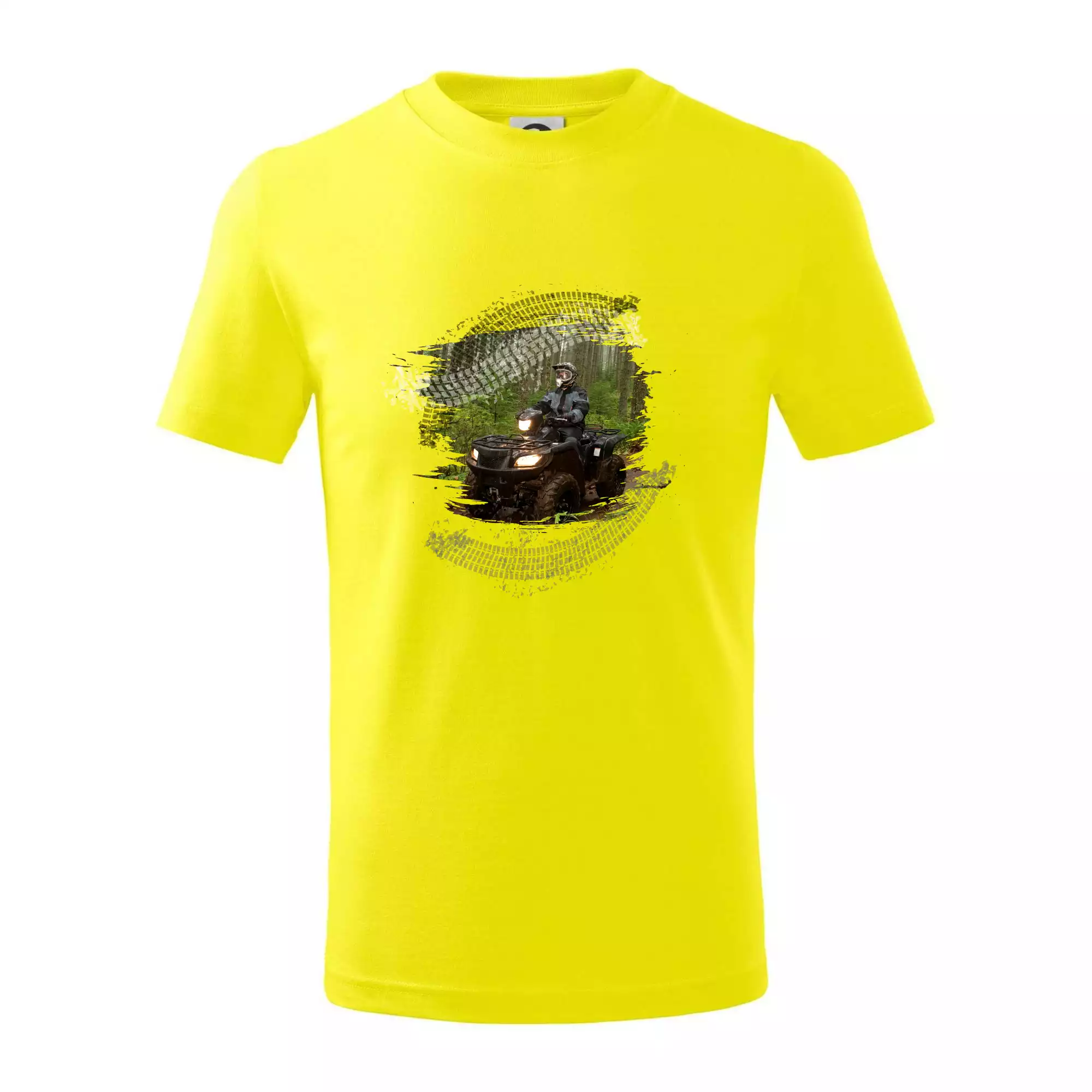 ATV čtyřkolka v lese