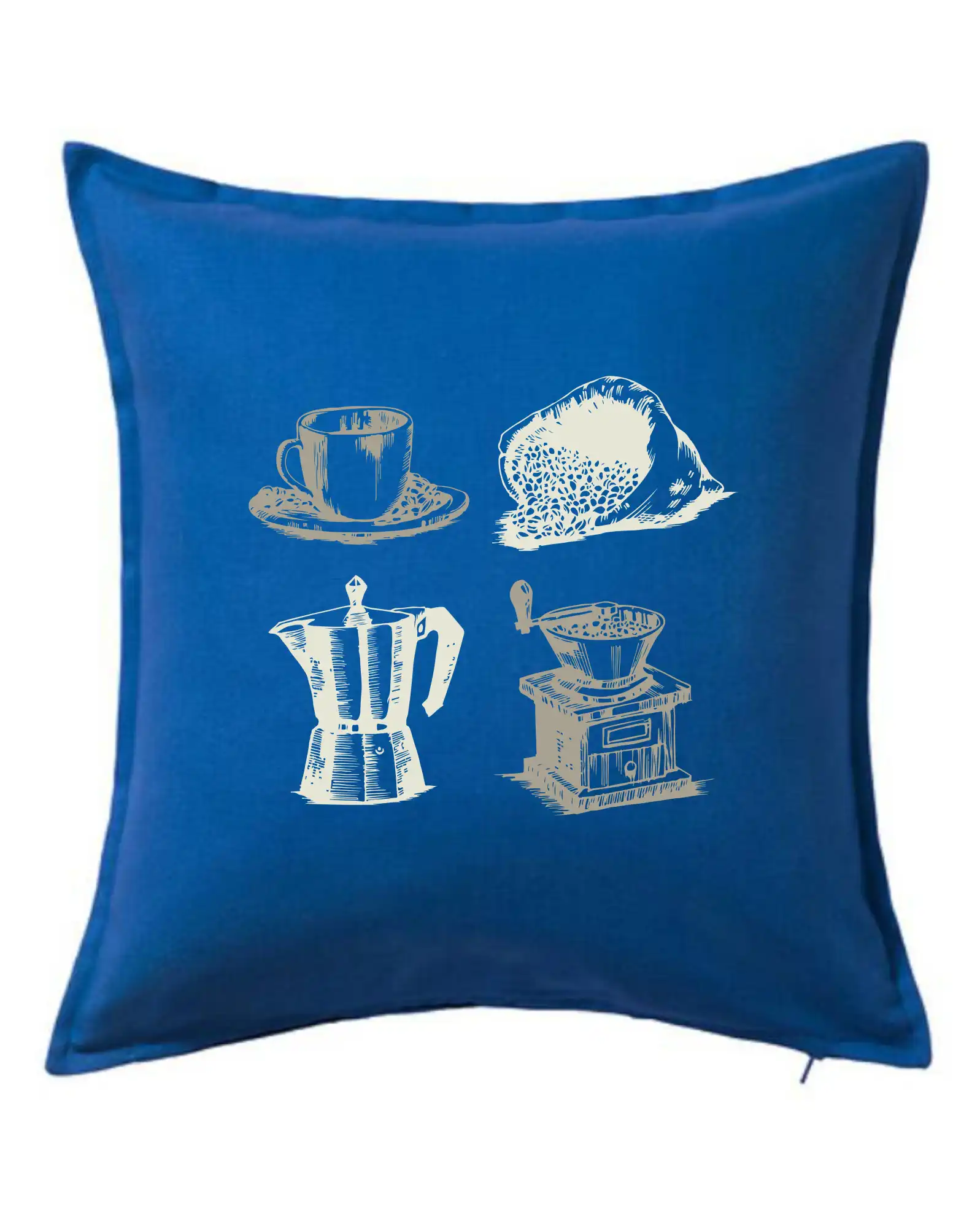 Motívy pre baristu a milovníkov kávy - Retro kaviareň - Vankúš 50x50