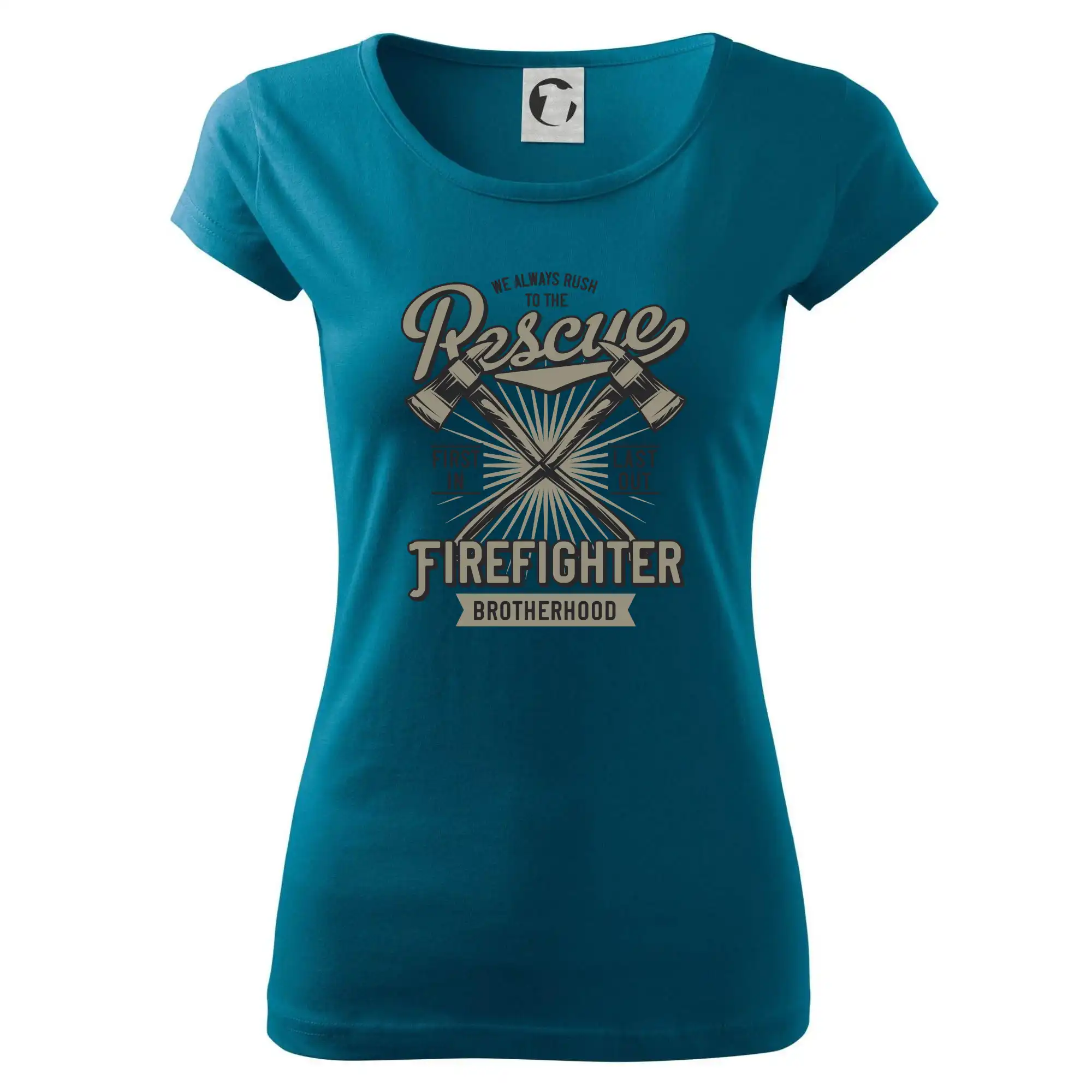 Originálne tričká pre hasičov - Rescue Firefighter - Dámske tričko Pure