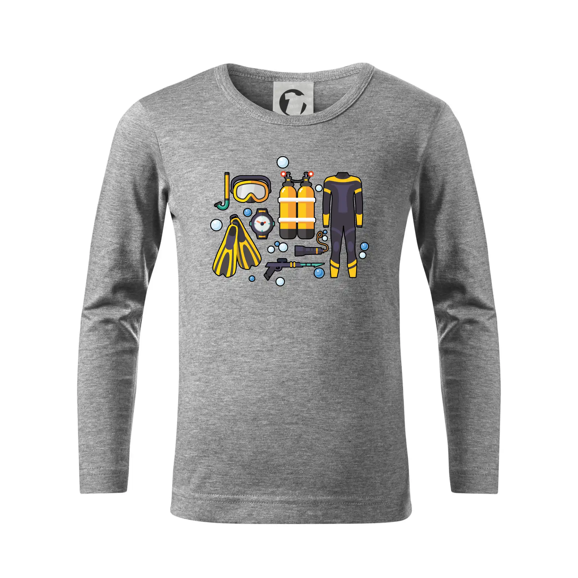 Potápačské tričká - Potápačské vybavenie - Tričko detské Long Sleeve