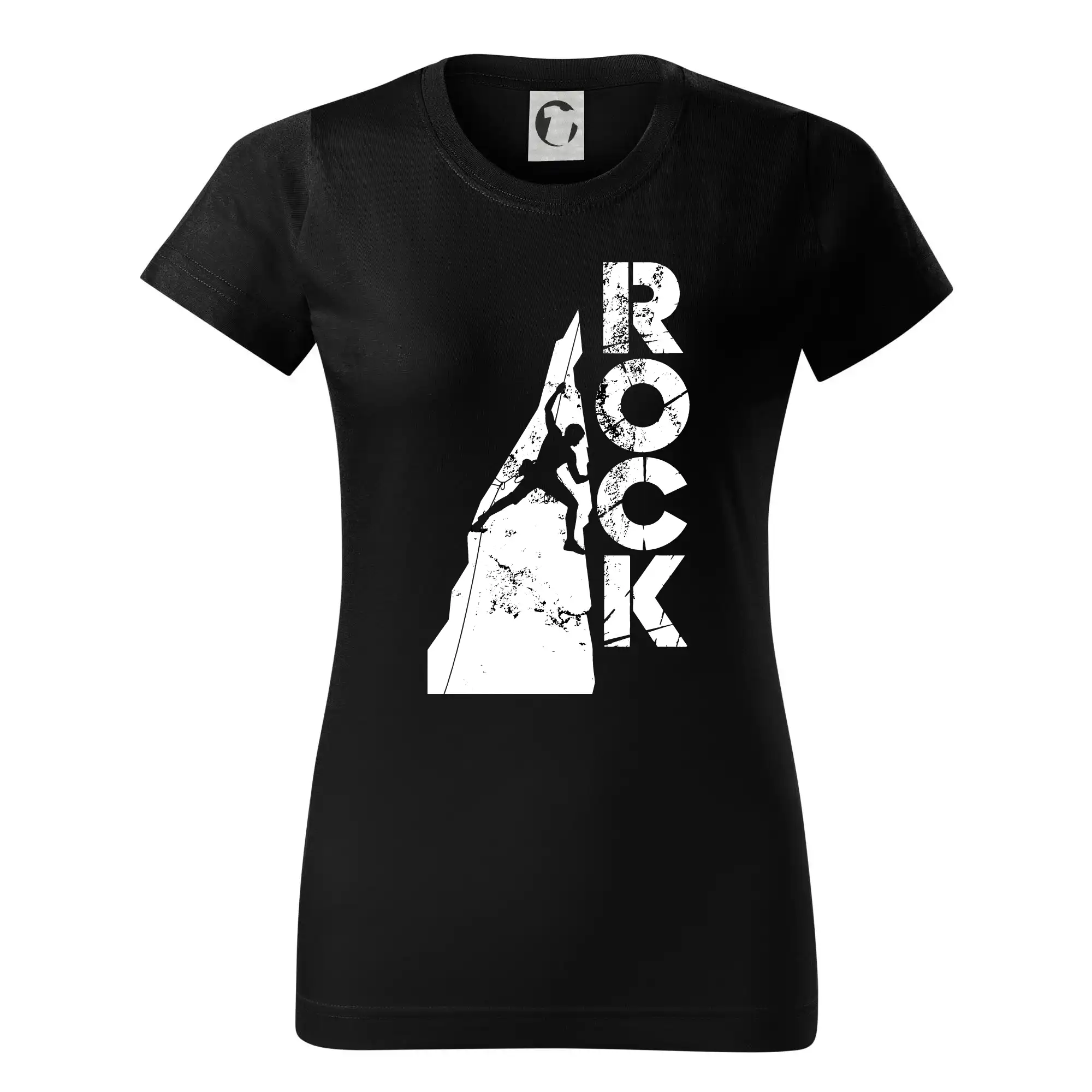 Trička pro horolezcov - Rock - biela skala - Dámske tričko basic - ľahko voľnejšie a dlhšie
