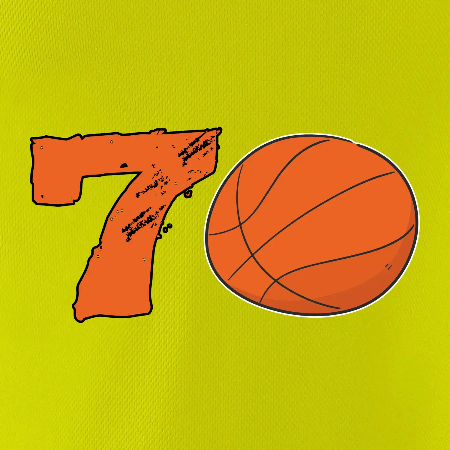 Basketball kulaté narozeniny 70