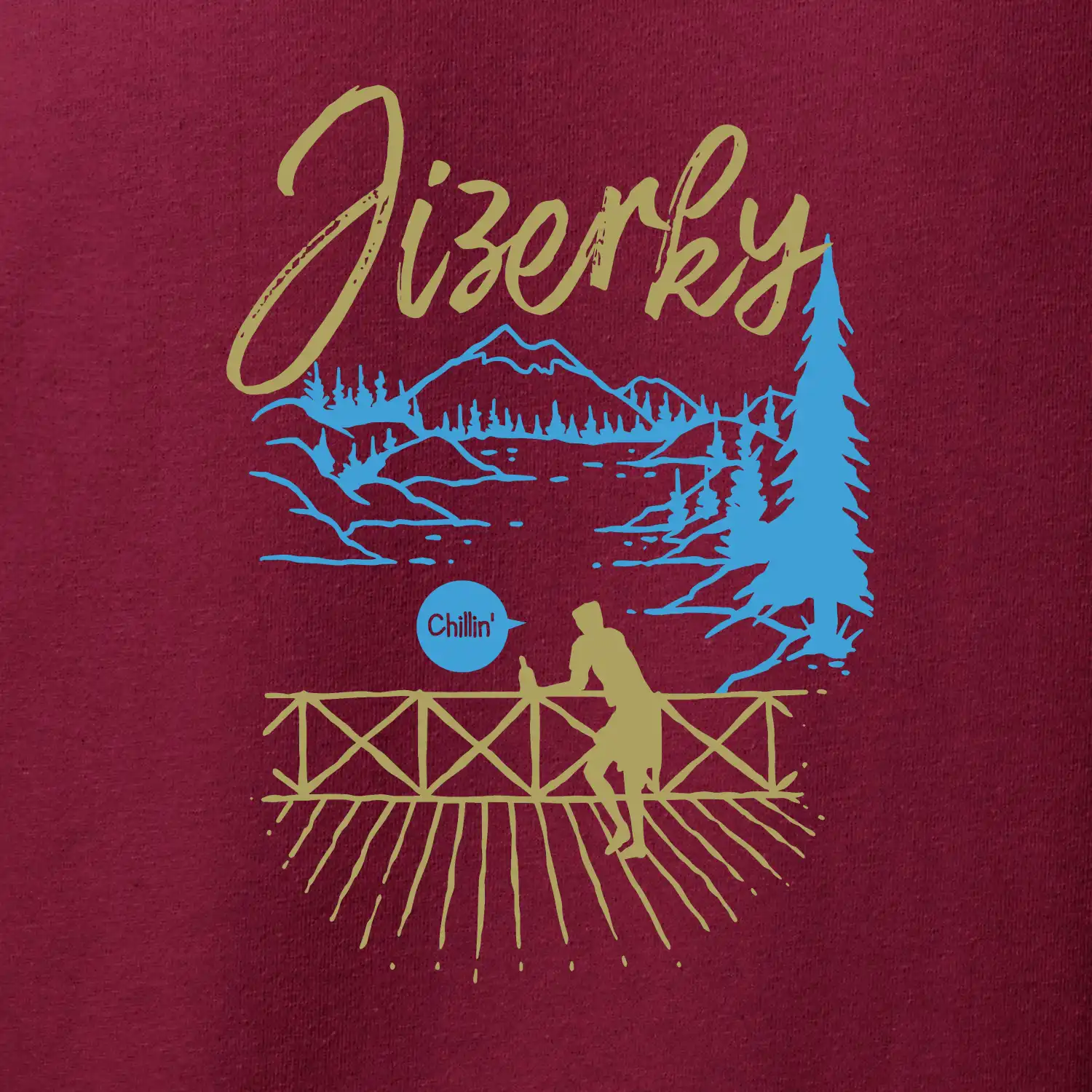 Jizerky - modrý les chill