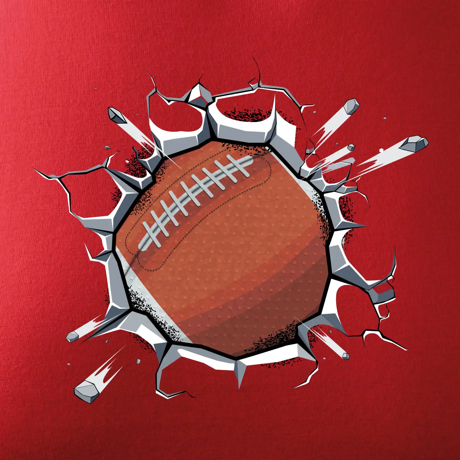 Americký fotbal míč v triku