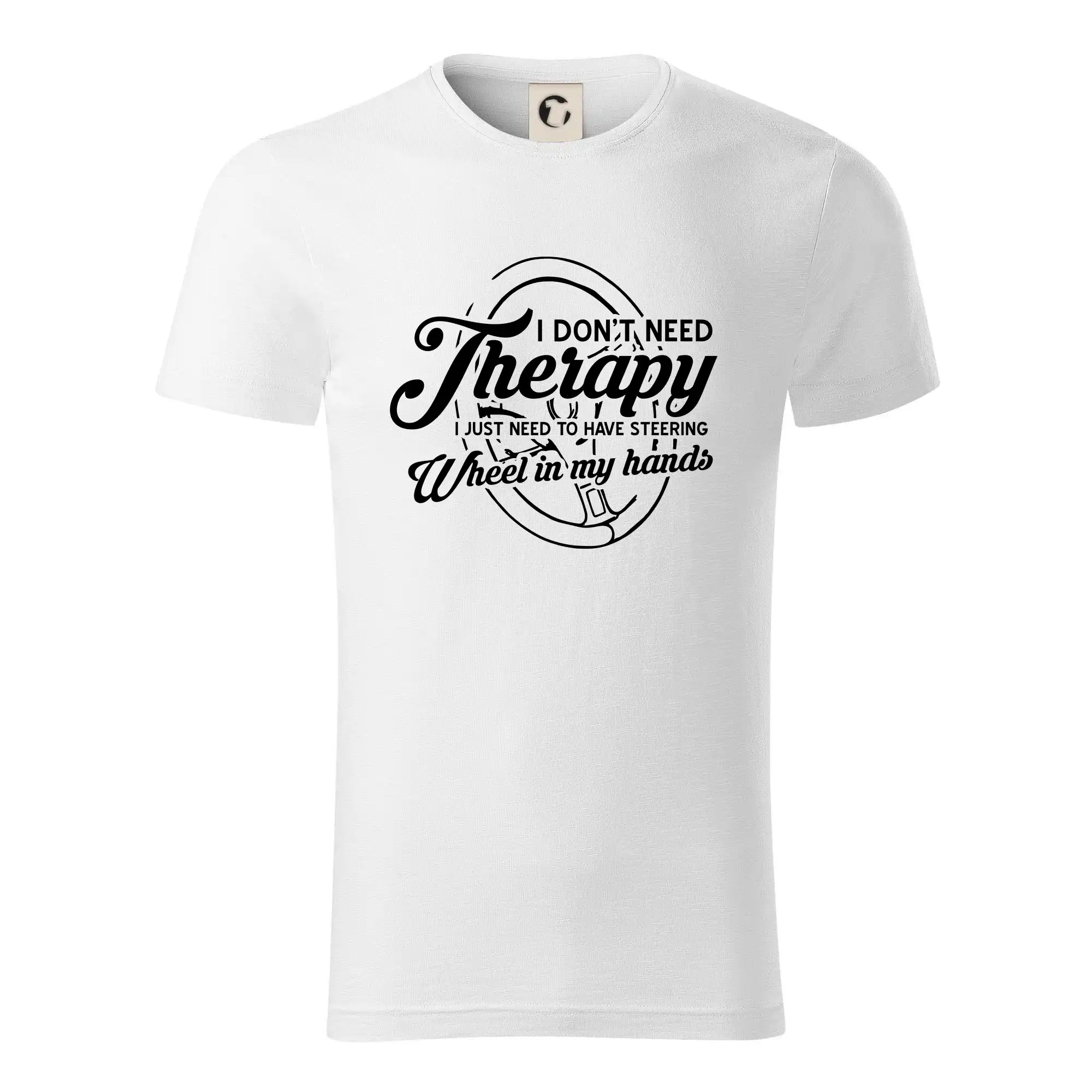 Kulatý nápis - I don't need therapy wheel in my hands