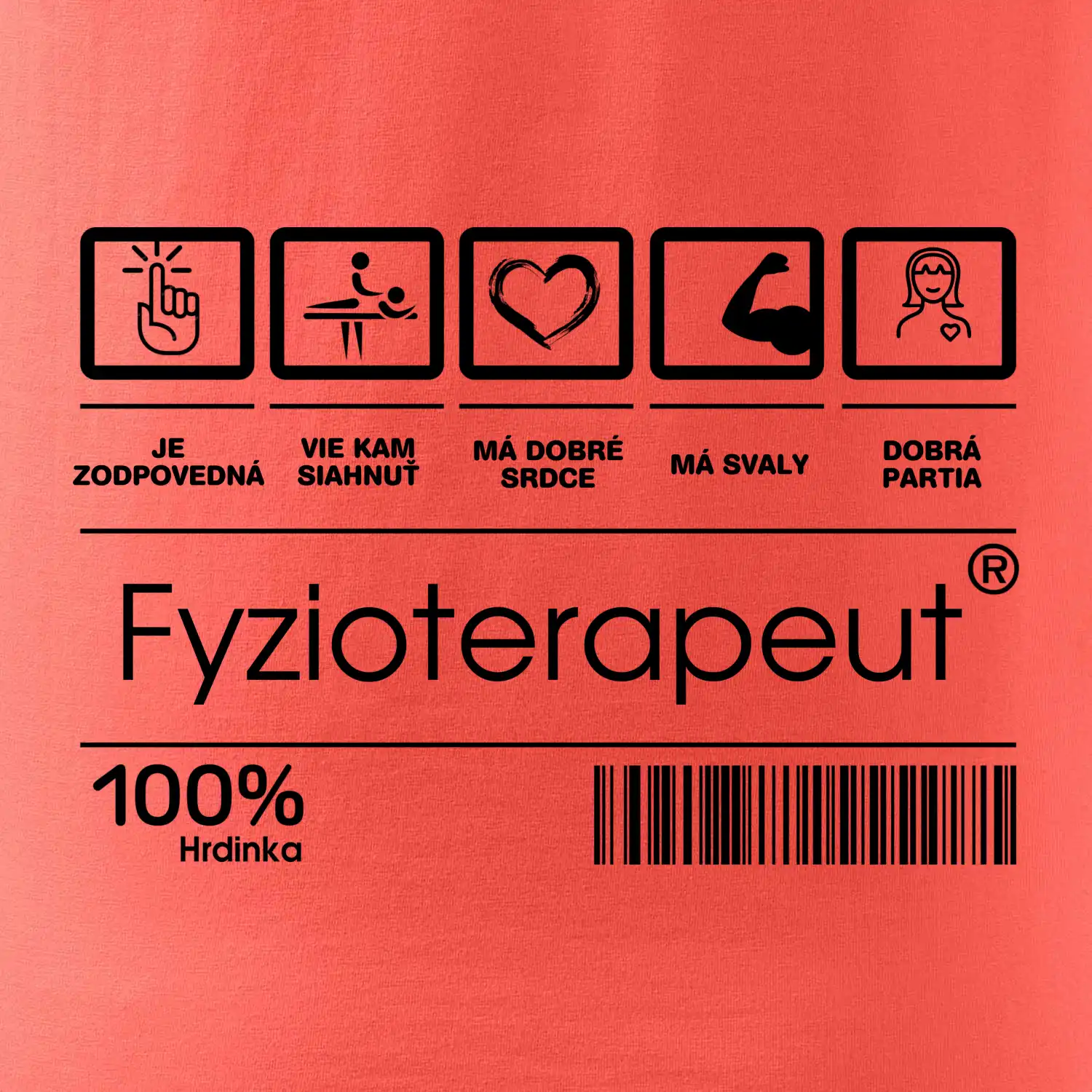 Čiarový kód fyzioterapeutka