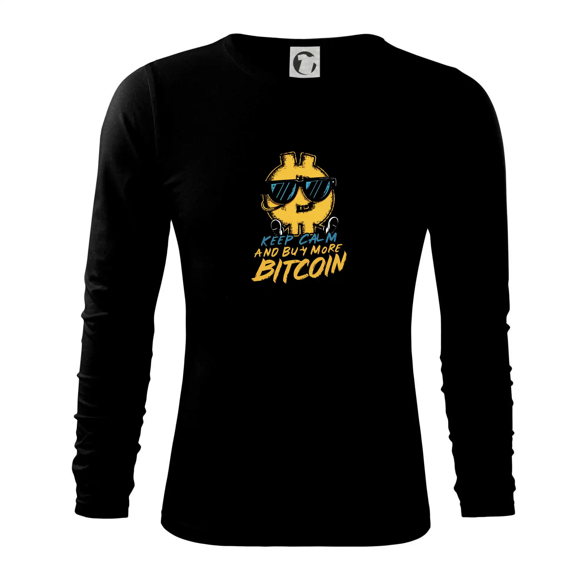 Keep calm and buy more bitcoin - Tričko s dlhým rukávom FIT-T long sleeve
