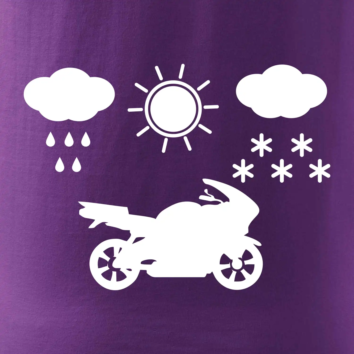 Motorkář za každého počasí - silnice