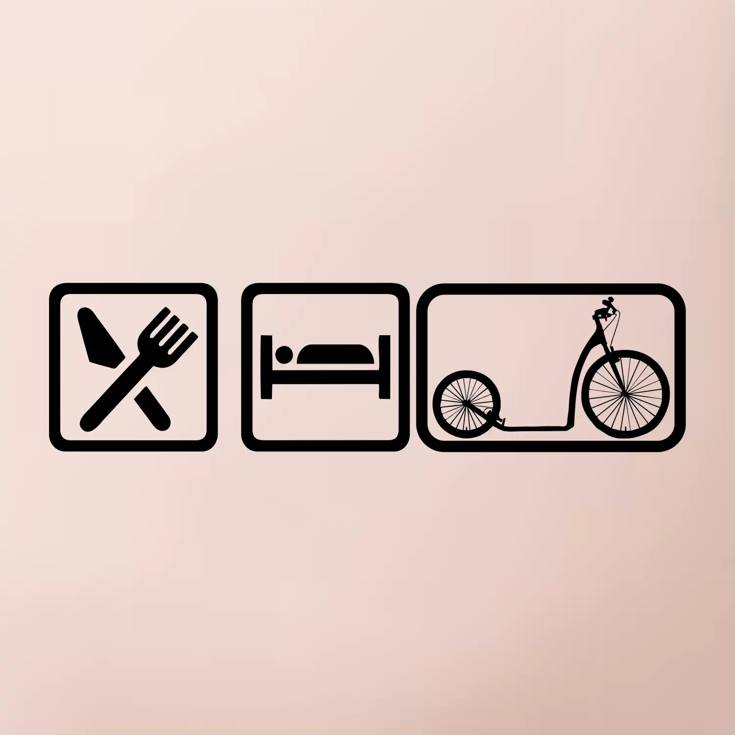 Eat sleep koloběžka velké a malé kolo