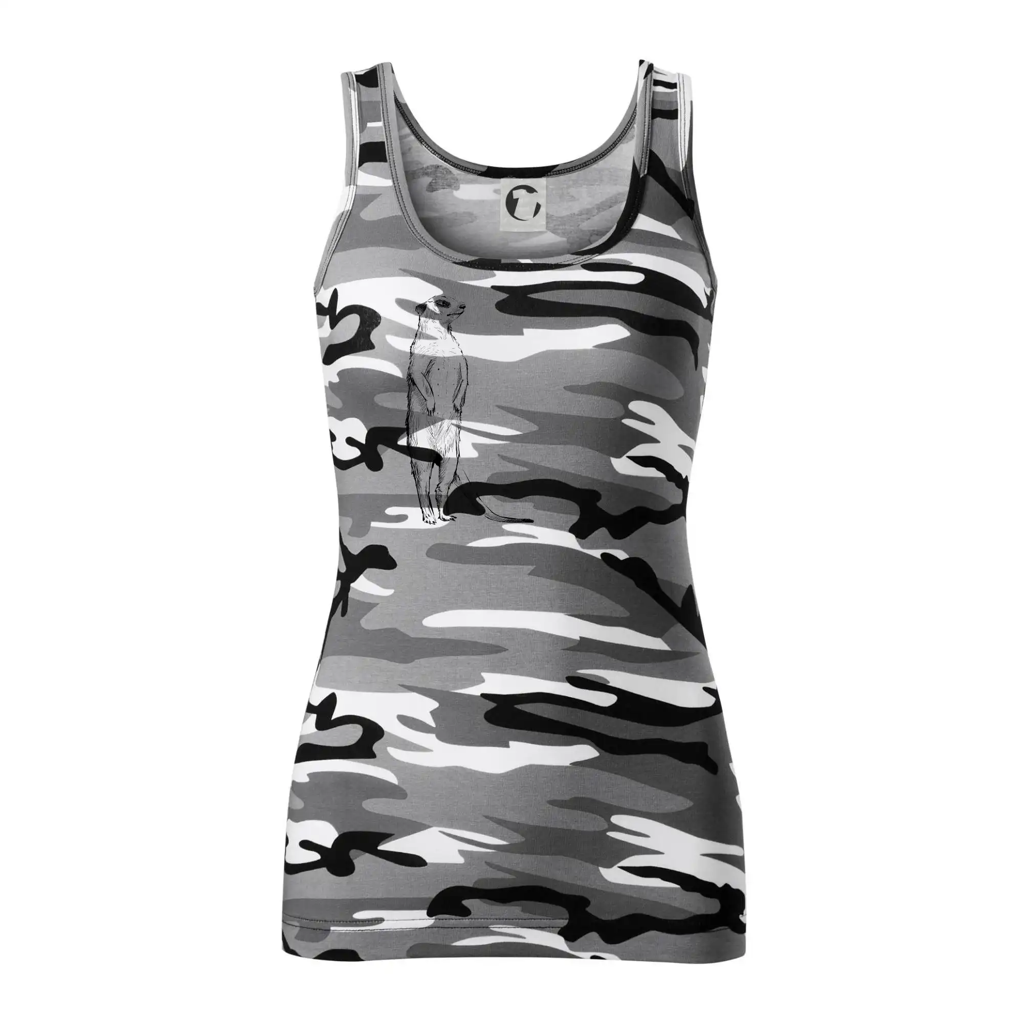 Surikata černá kresba