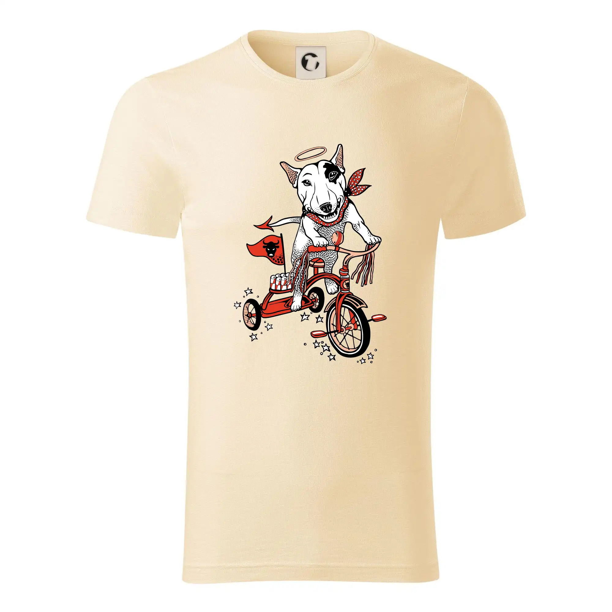 Ostatné psie plemená - Bull terier anjel (Pecka design) - Tričko z organickej bavlny