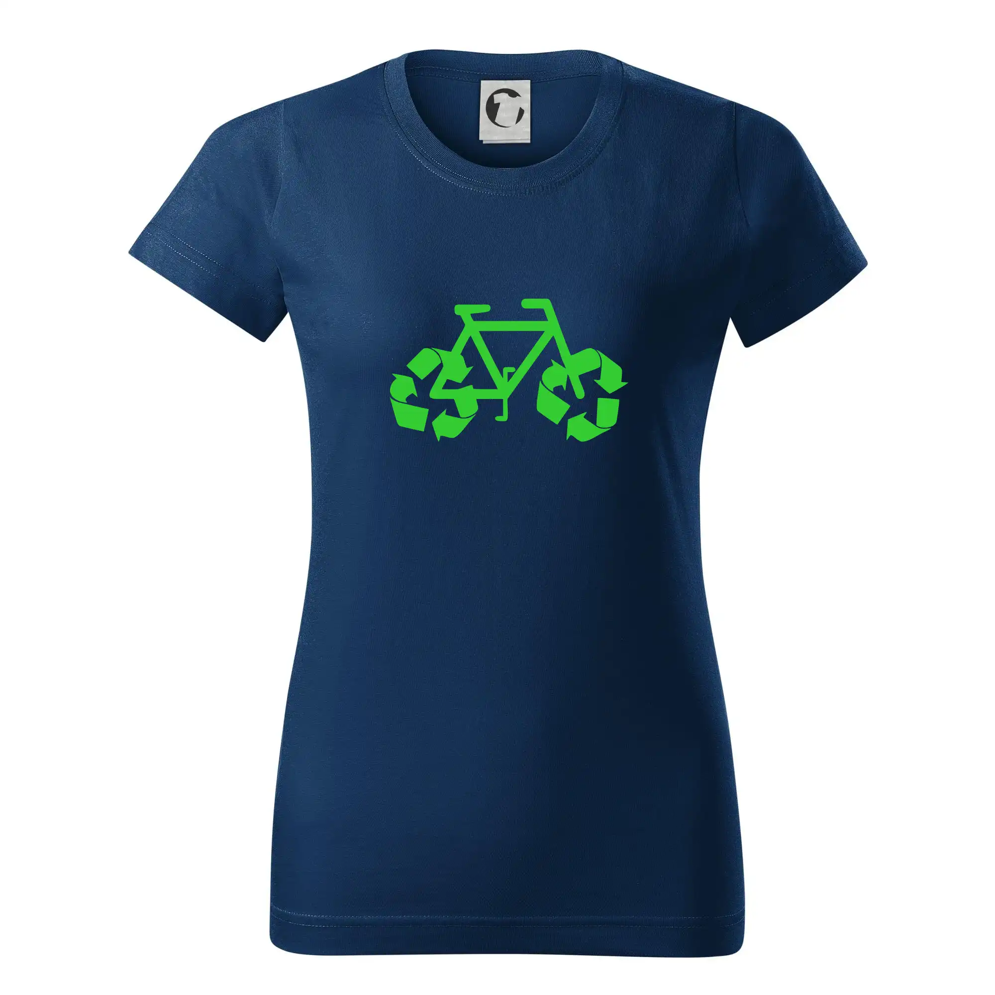 Tričko ako darček pre cyklistu - Bicykel ekológia - Dámske tričko basic - ľahko voľnejšie a dlhšie