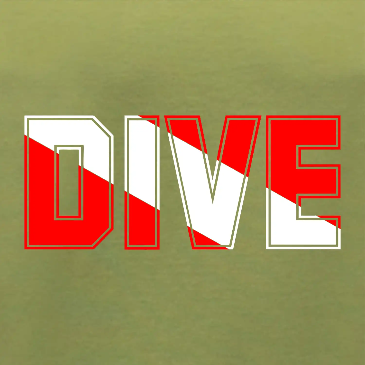 Dive nápis vlajka
