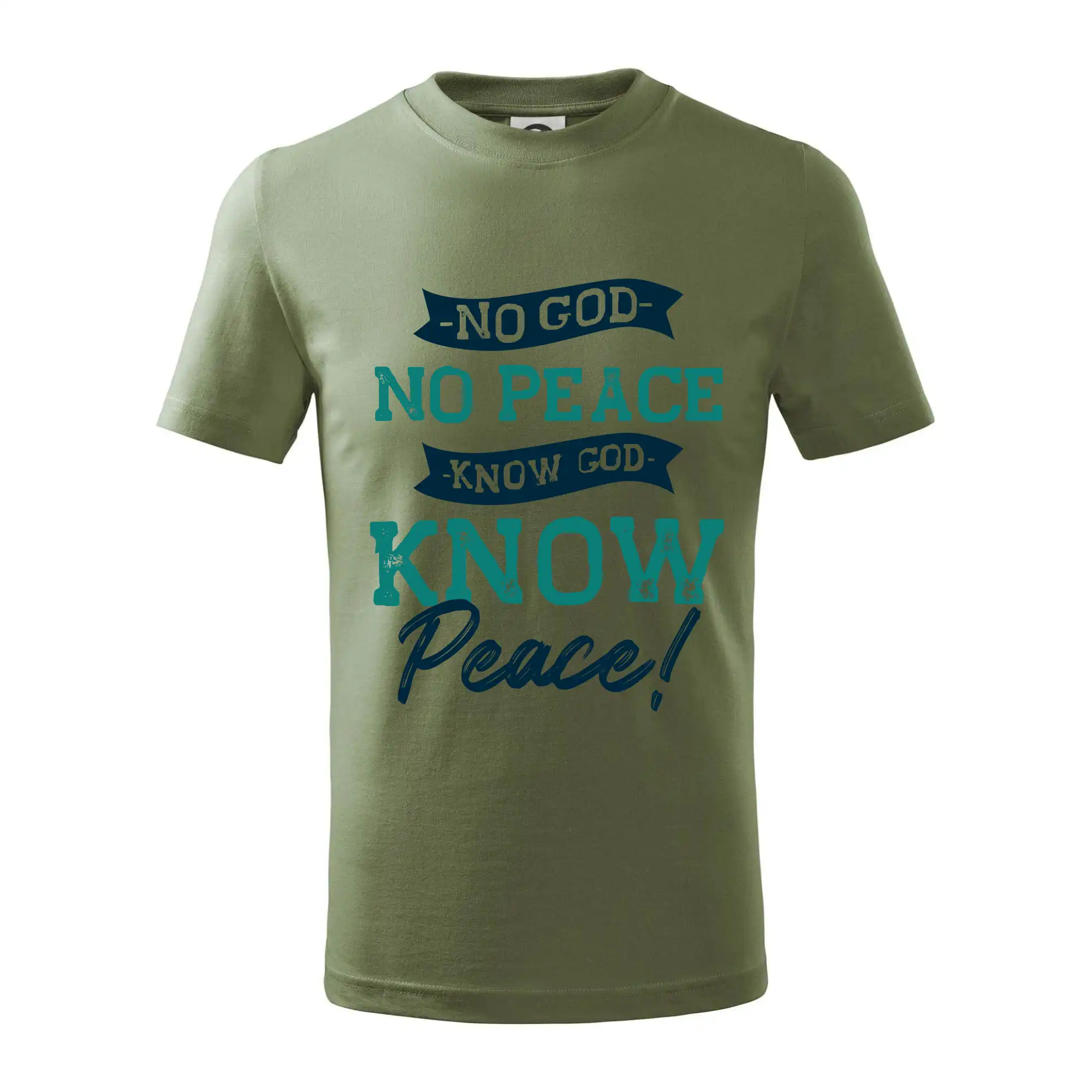 No God no peace, know God know peace - Tričko detské bavlnené