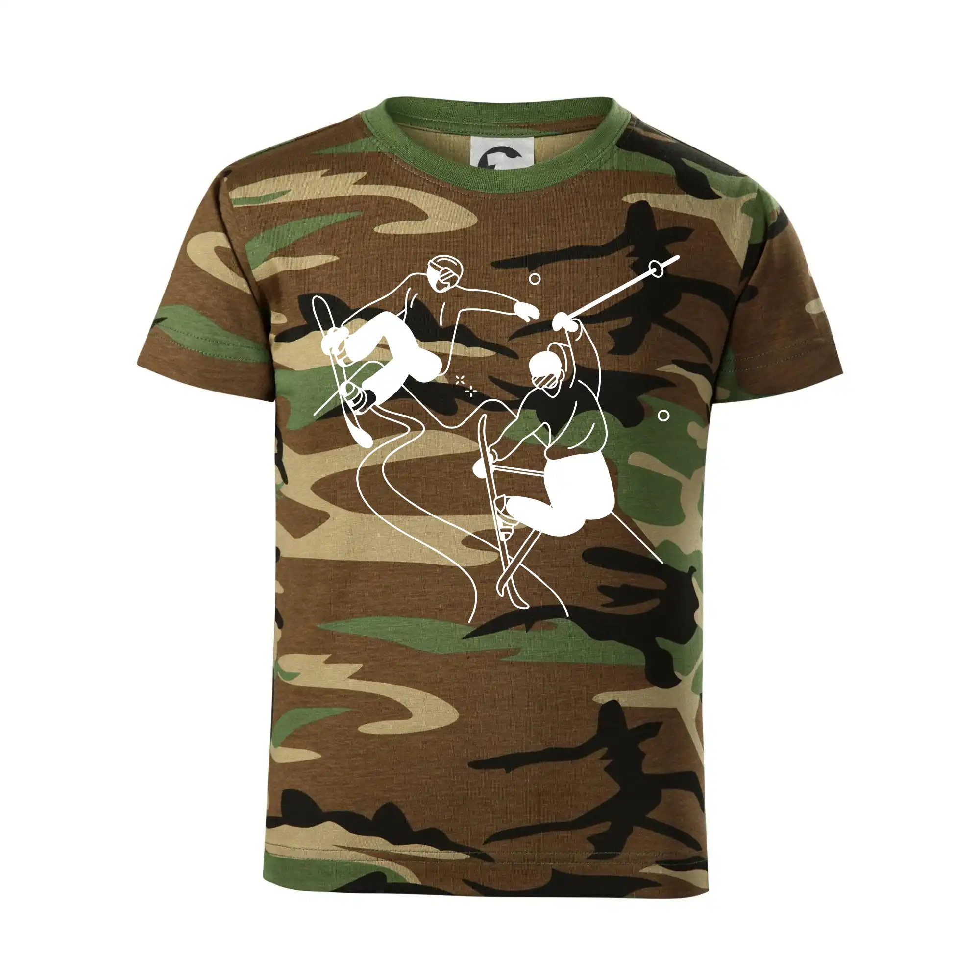 Lyžovaní - kresleny obrázek