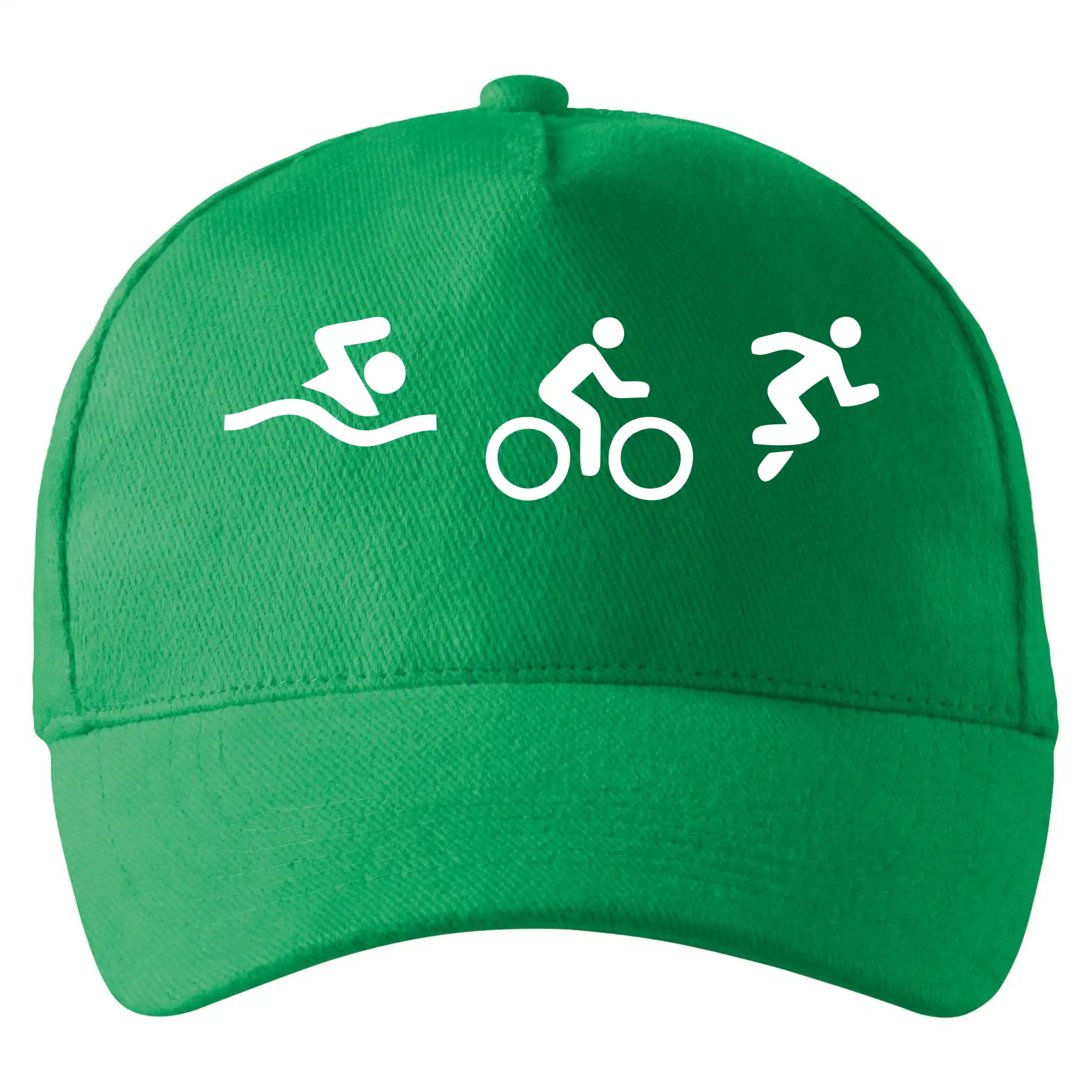 Tričko ako darček pre cyklistu - Triathlon postavy - Šiltovka so zahnutým šiltom a mosaznou sponou