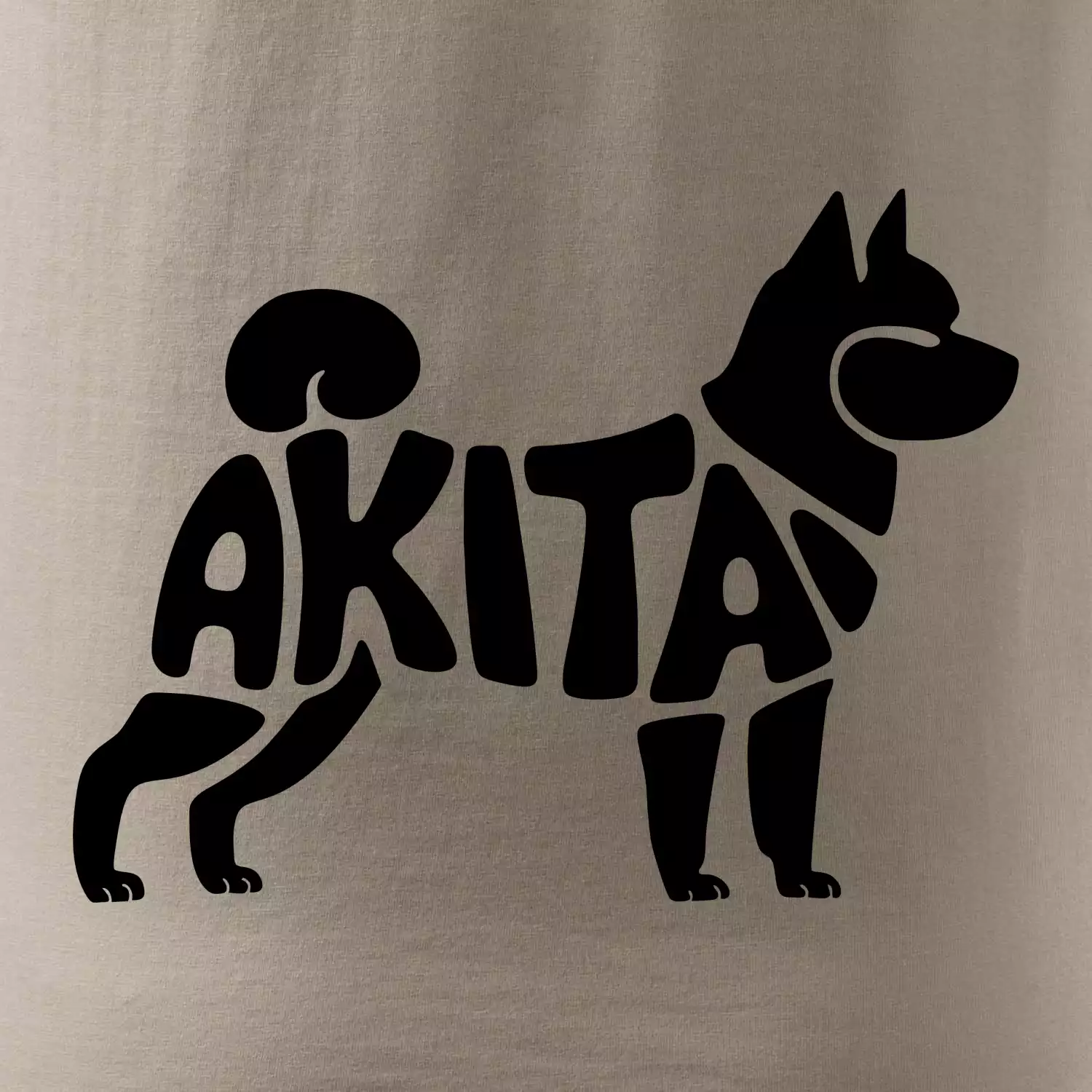 Akita Inu - Nápis v těle