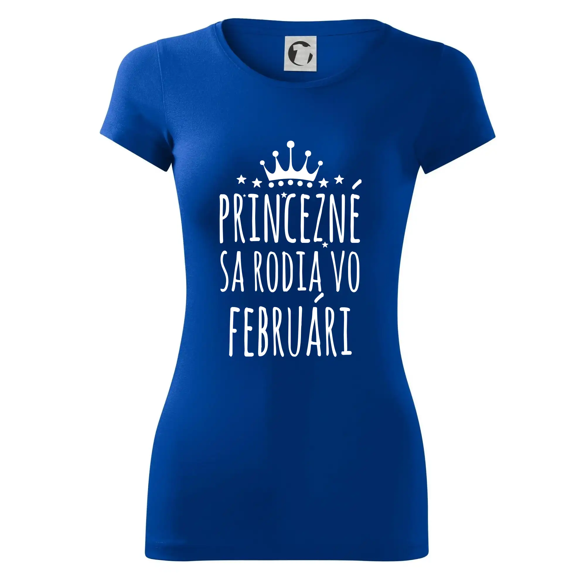 Tričká pre narodené vo februári - Princezné sa rodia vo februári - Dámske tričko Glance - Priliehavejší strih