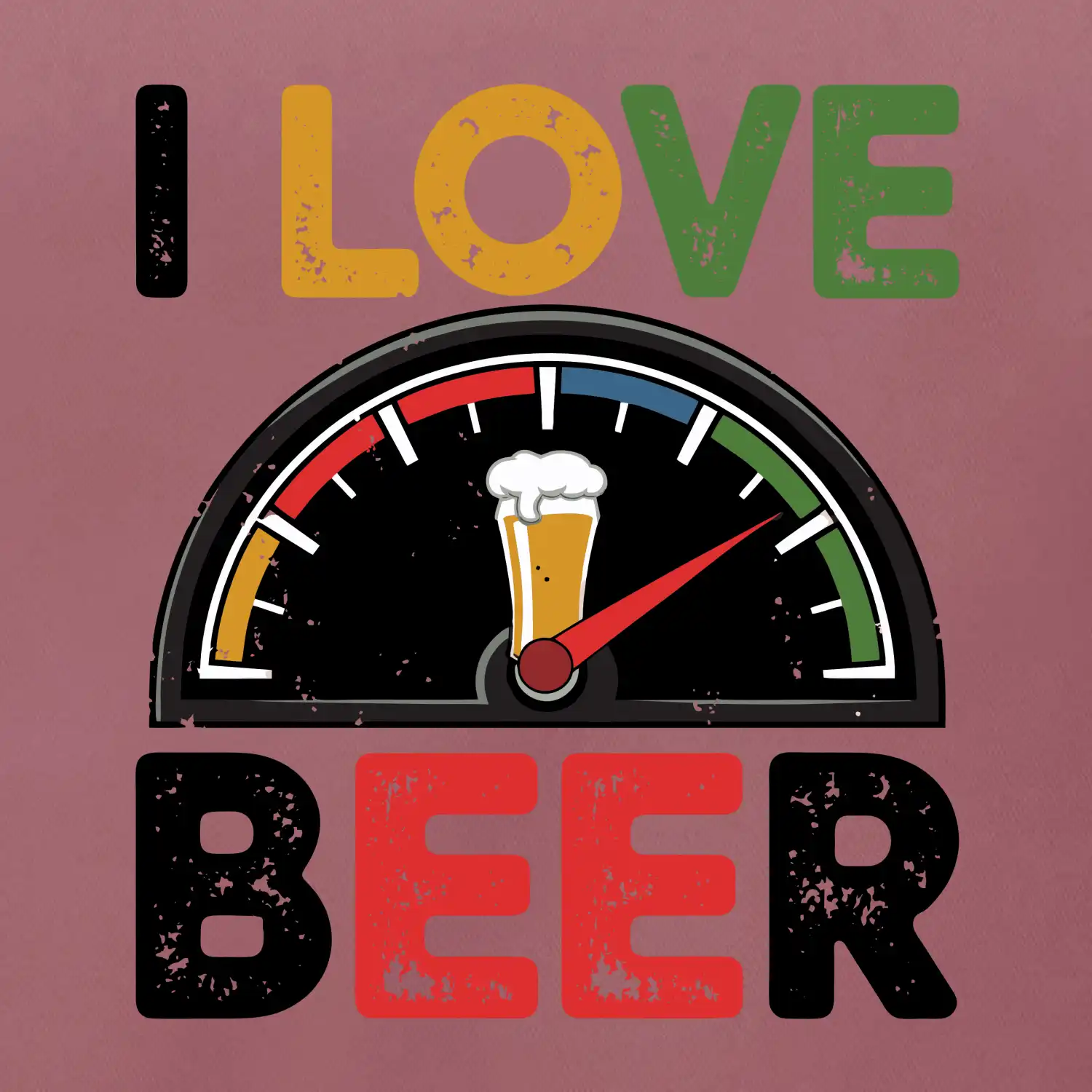 I love beer - palivoměr