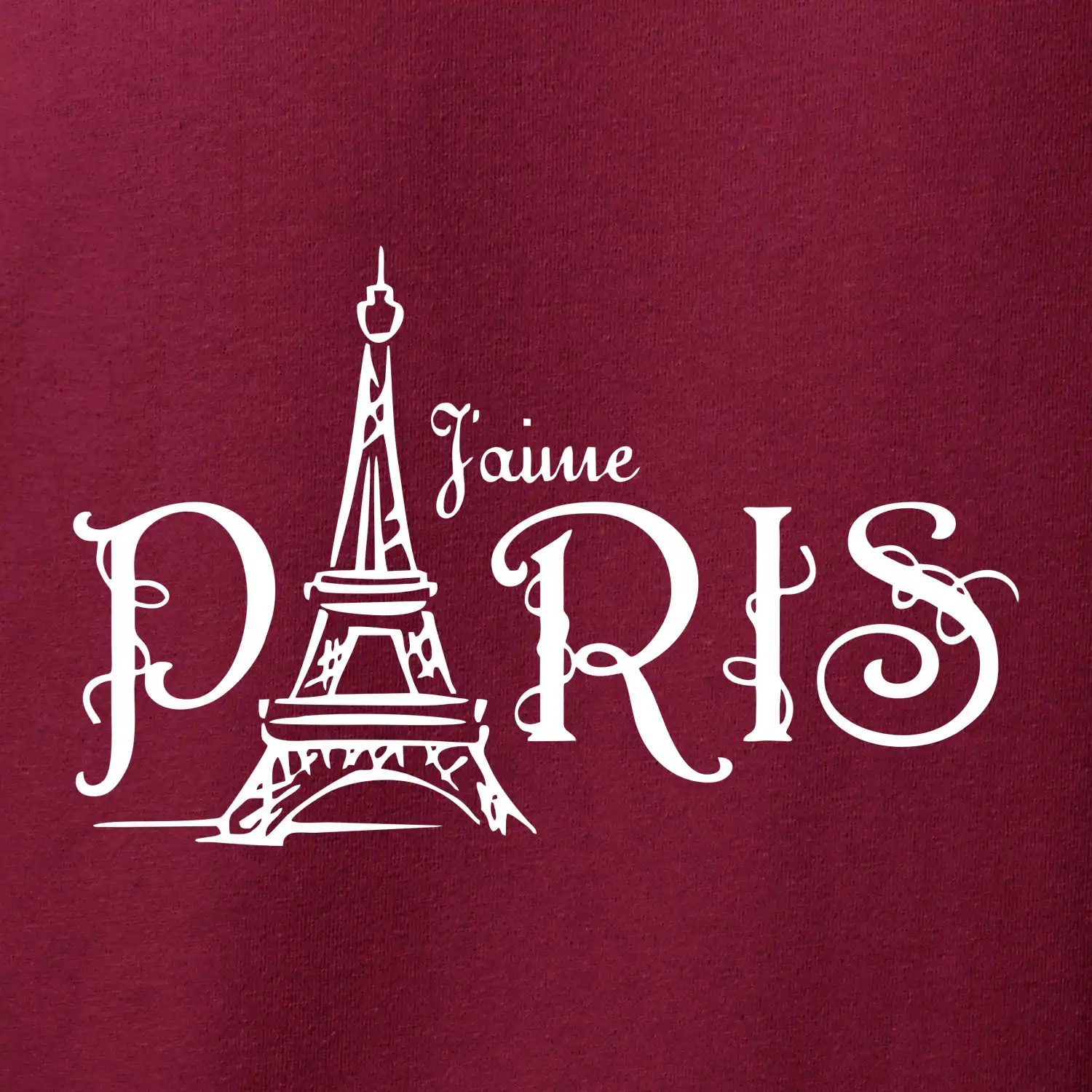 Paris nápis Eiffelovka rovný