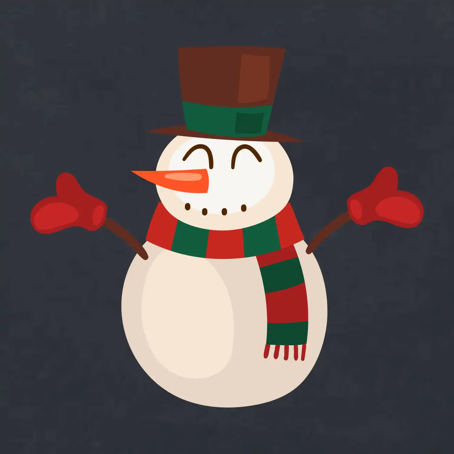 Vánoční sněhulák