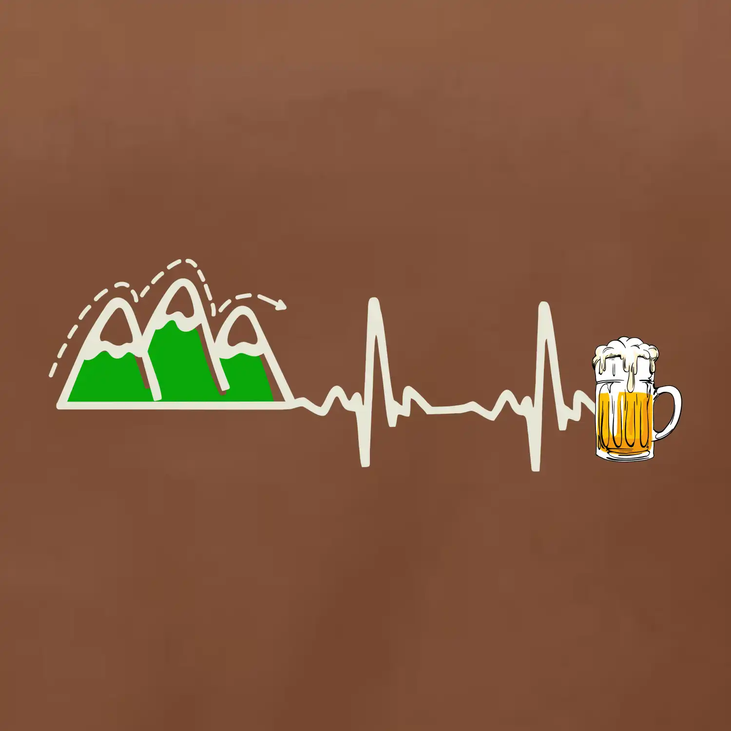 EKG z hor na pivo