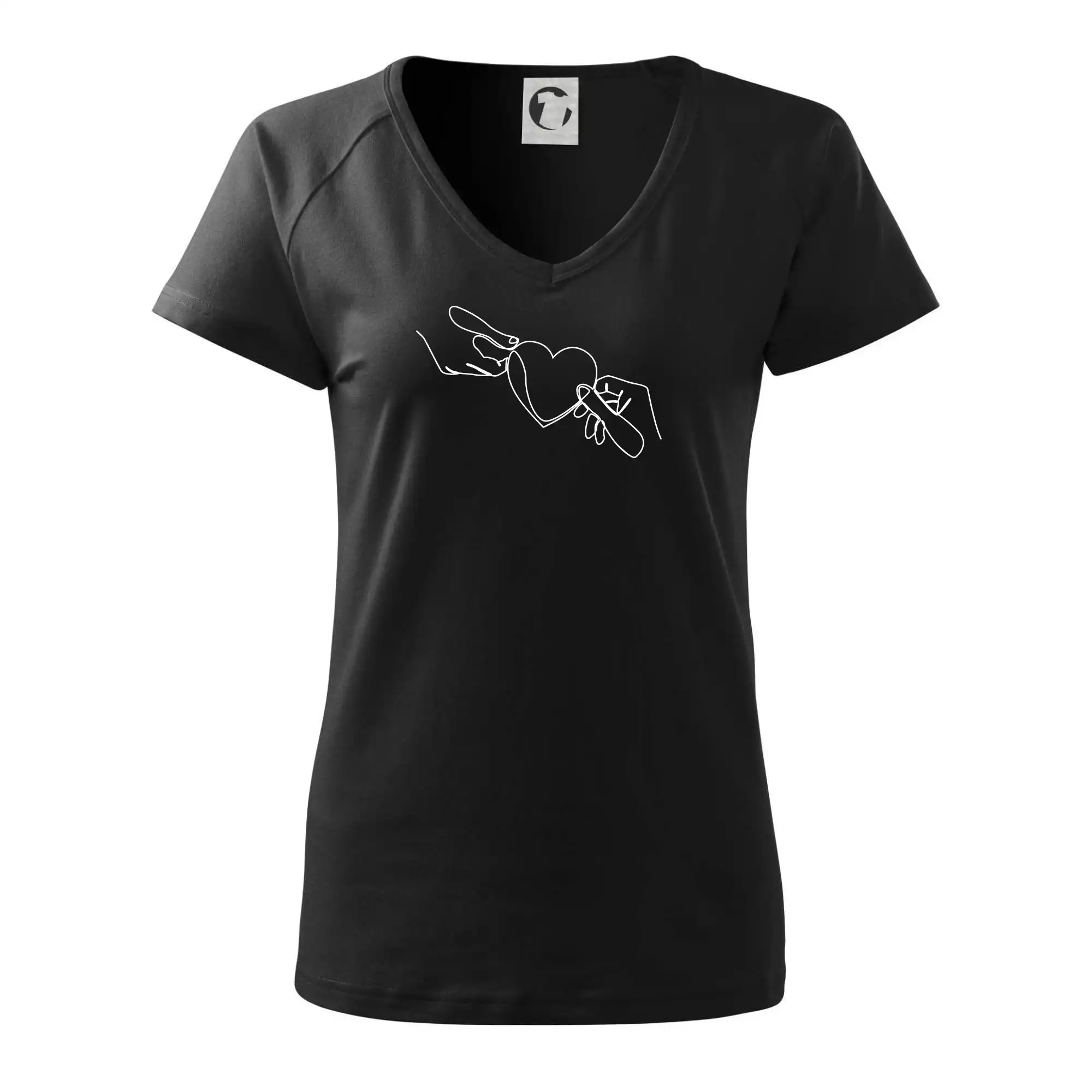 Dvě ruce a srdce jedním tahem