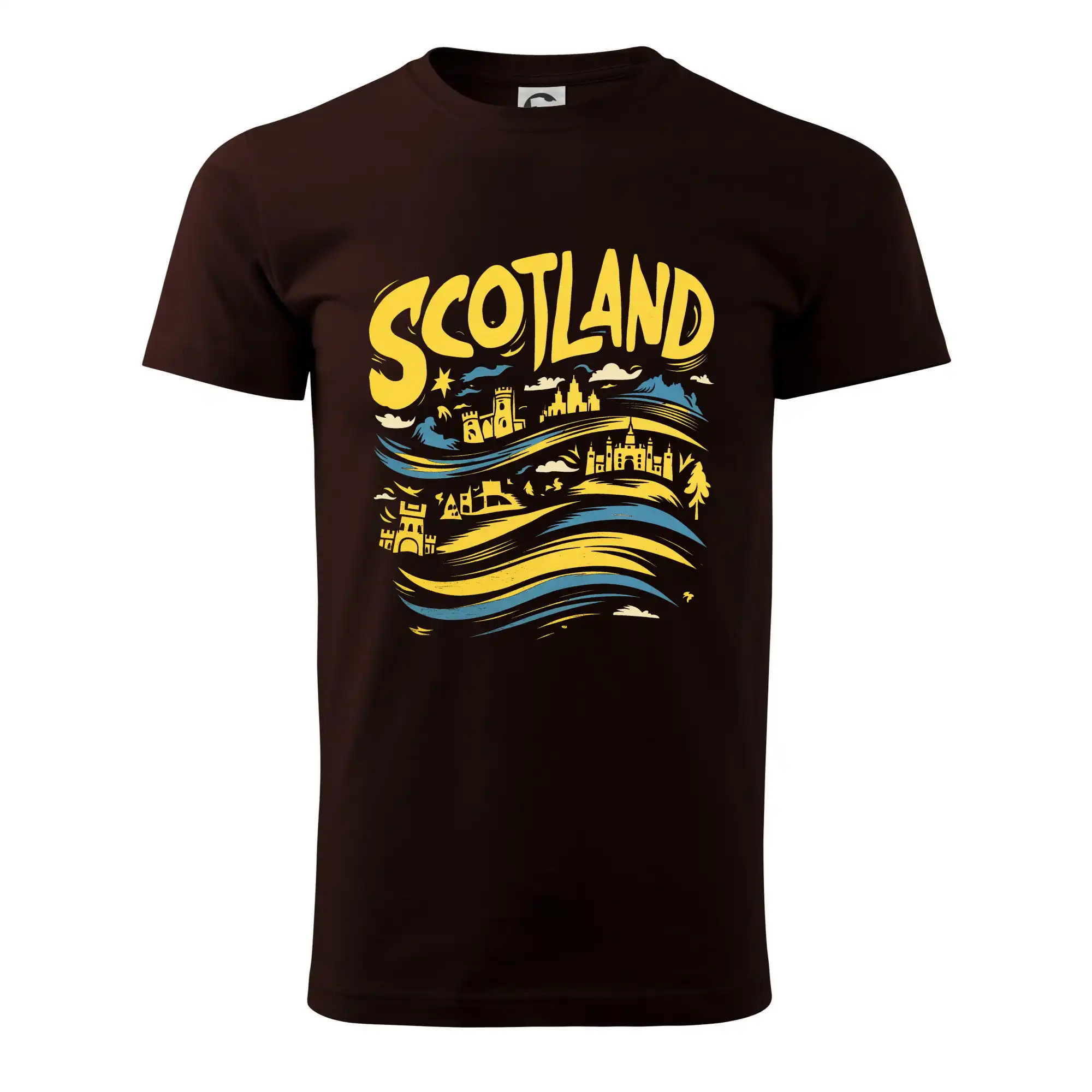 Scotland kreslené vlny