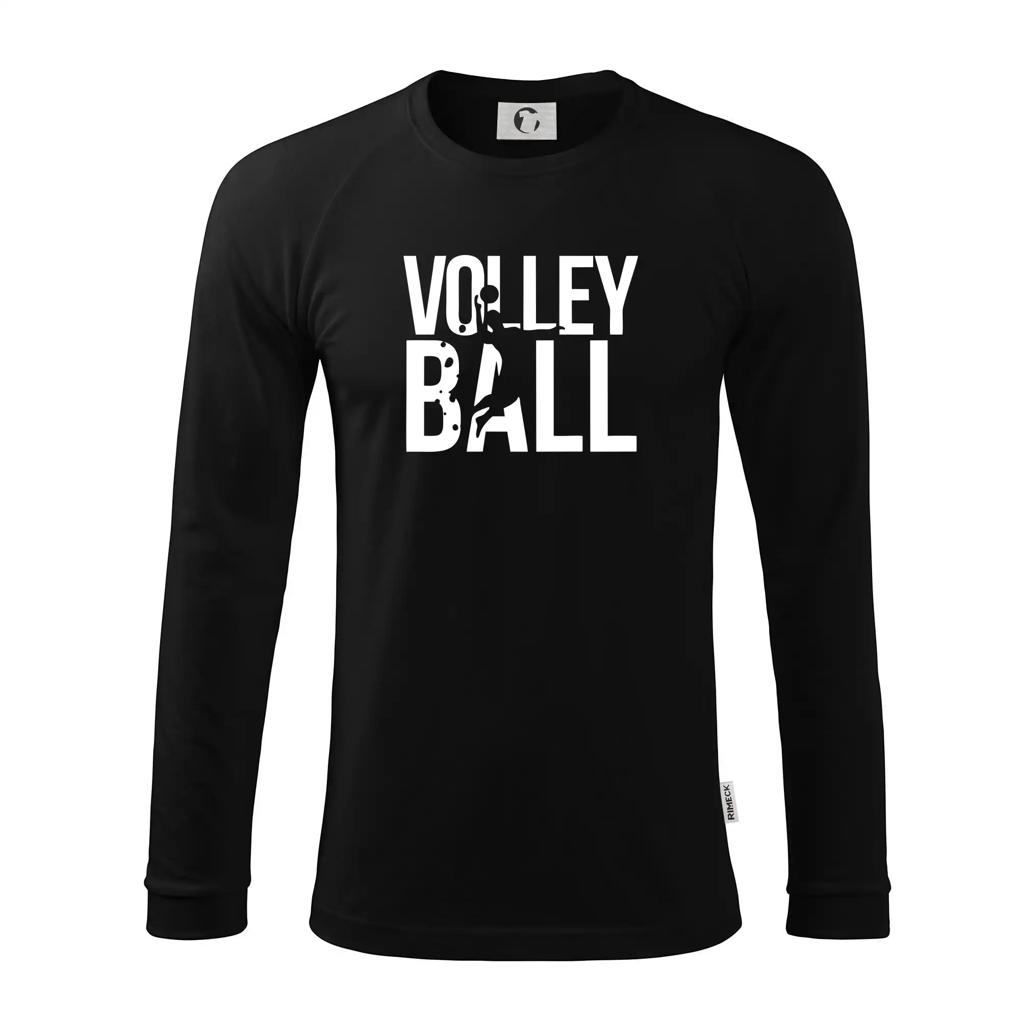 Trička na volejbal - Volleyball nápis - Pánske tričko s dlhým rukávom LS130
